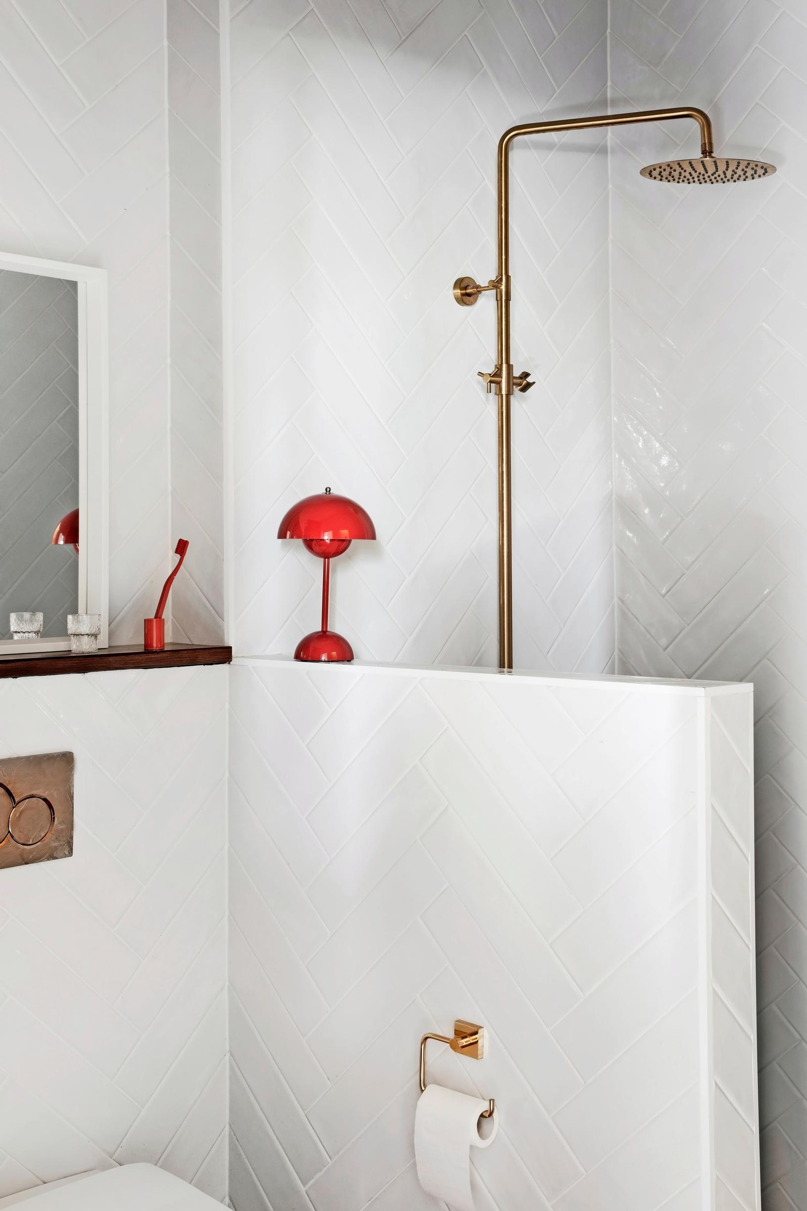 Bathroom with a shower.