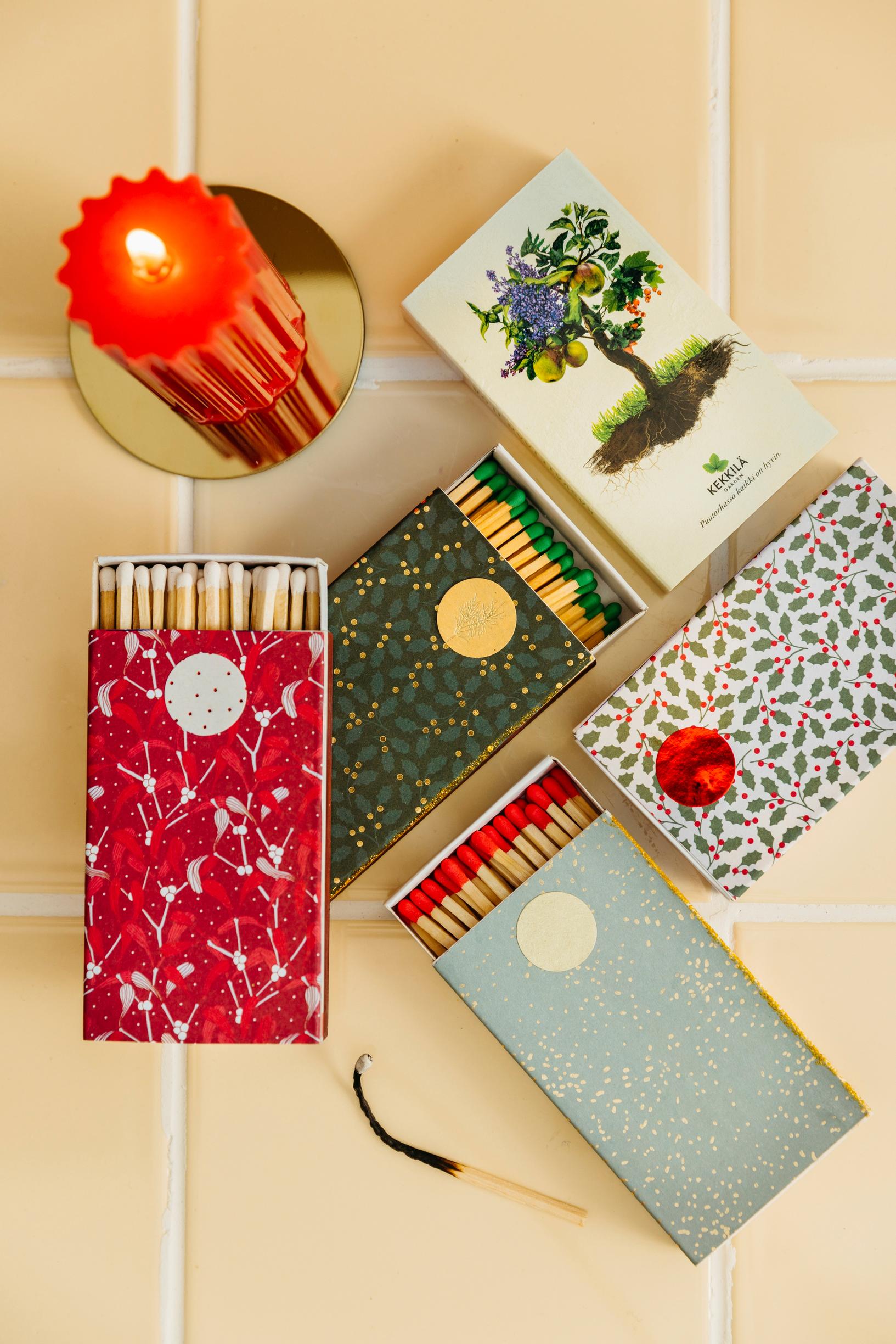 Decorated matchboxes