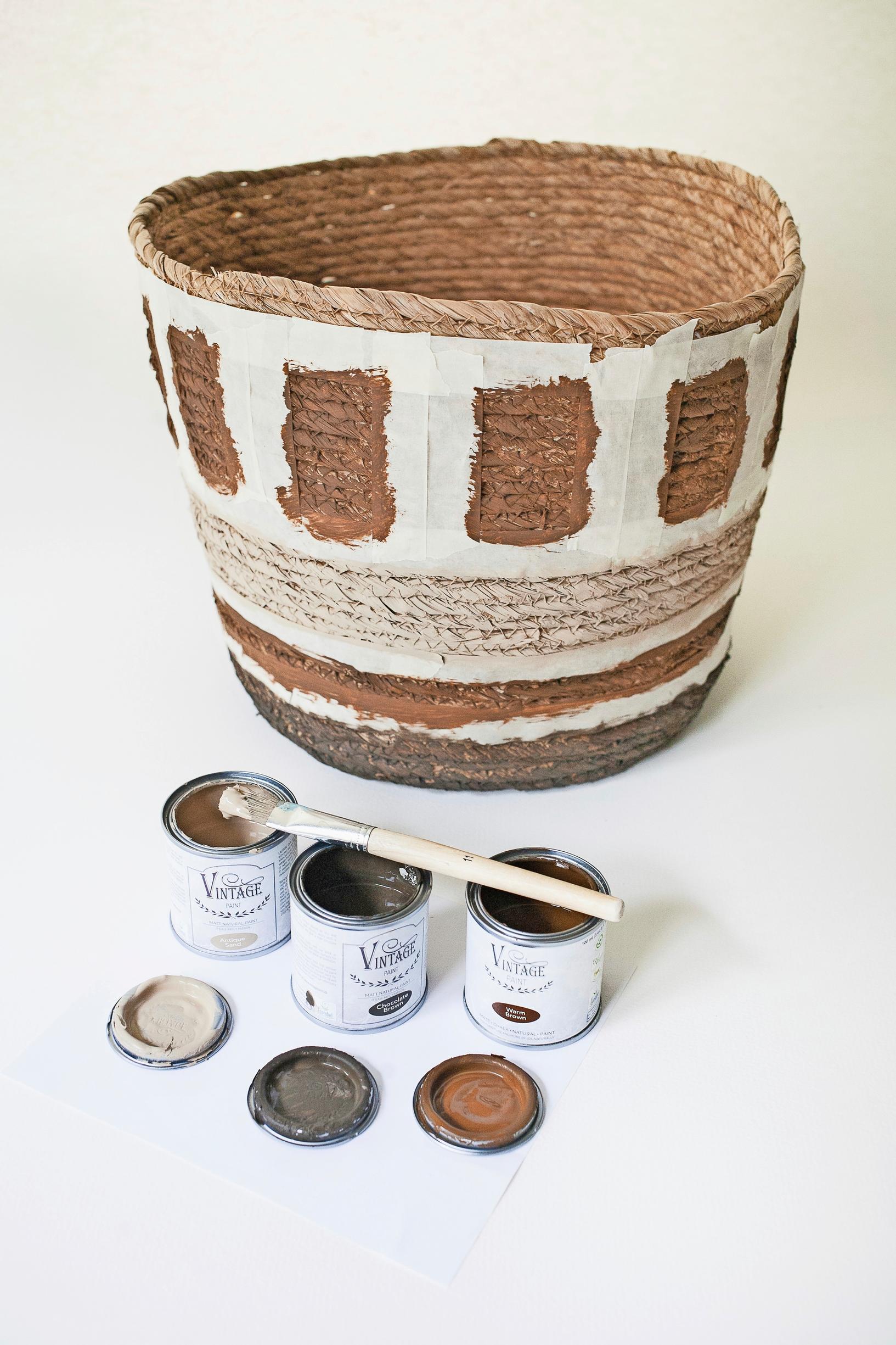 Photo of the customized baskets.