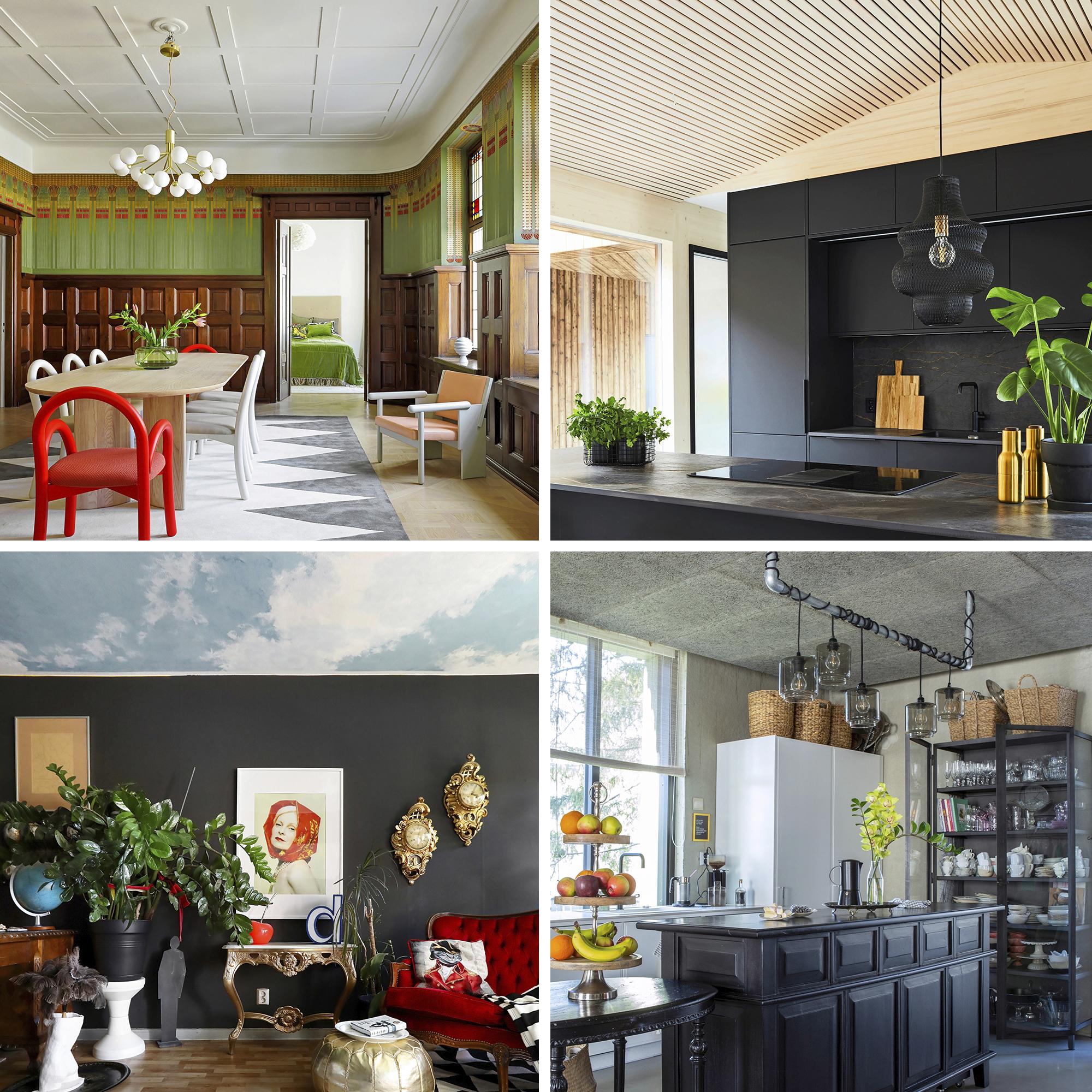 10 alternative ceiling ideas—make an impact with floral wallpapers, painted skies, or slatted panels