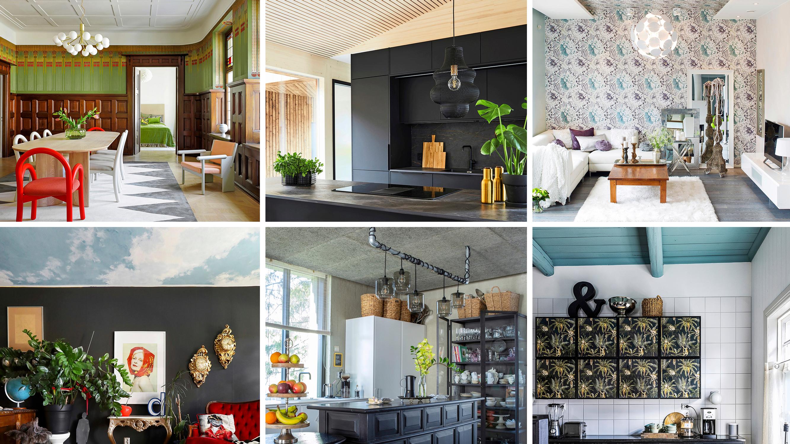 10 alternative ceiling ideas—make an impact with floral wallpapers, painted skies, or slatted panels