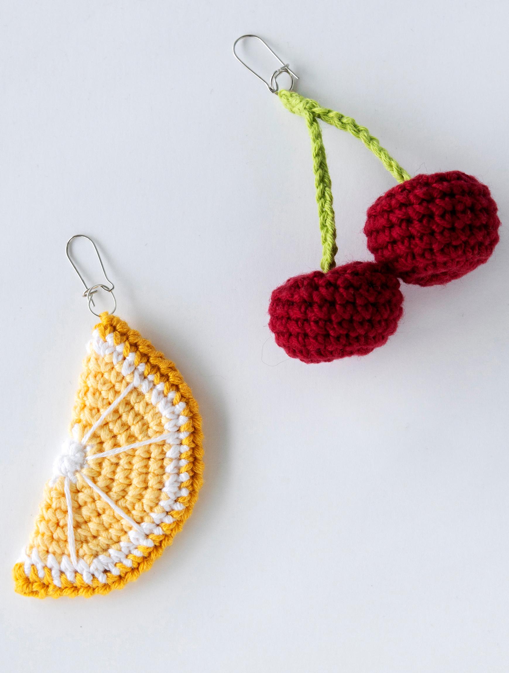 Lemon and Cherry Earrings