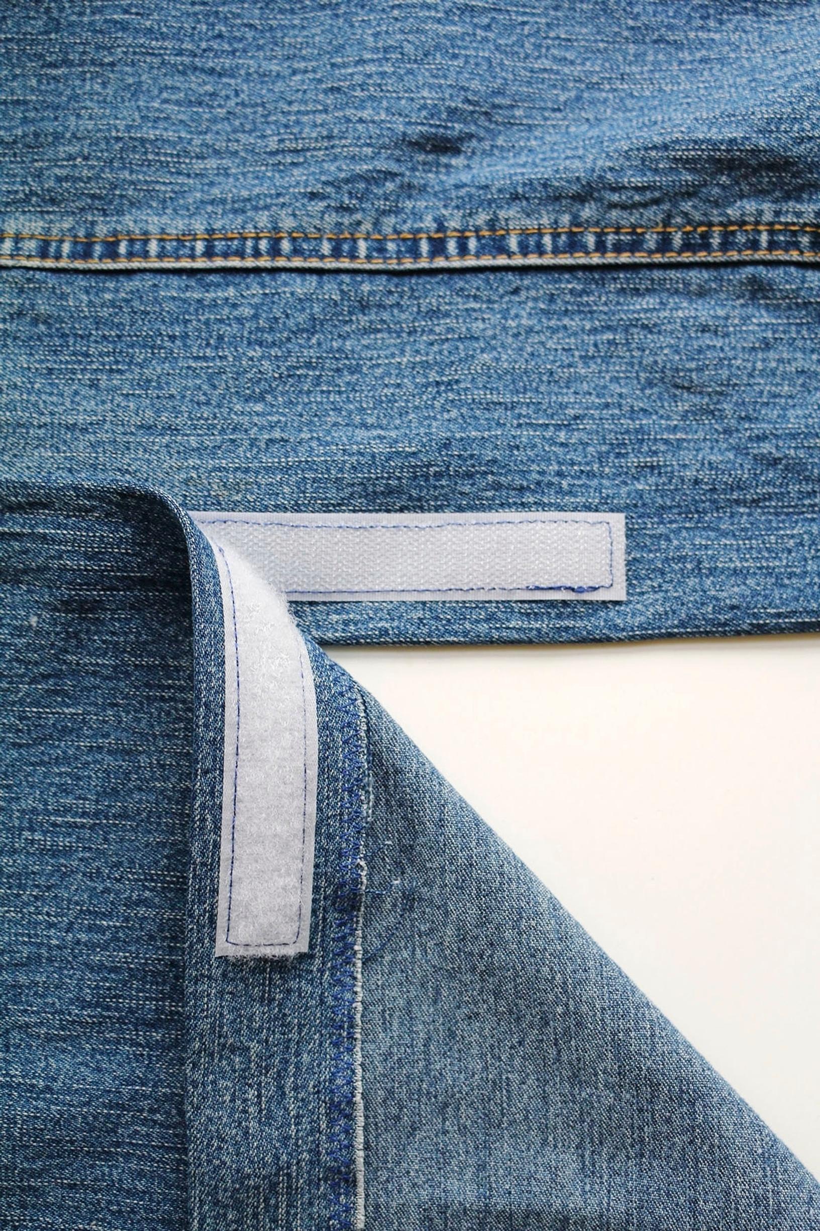 Where to attach hook-and-loop tape.