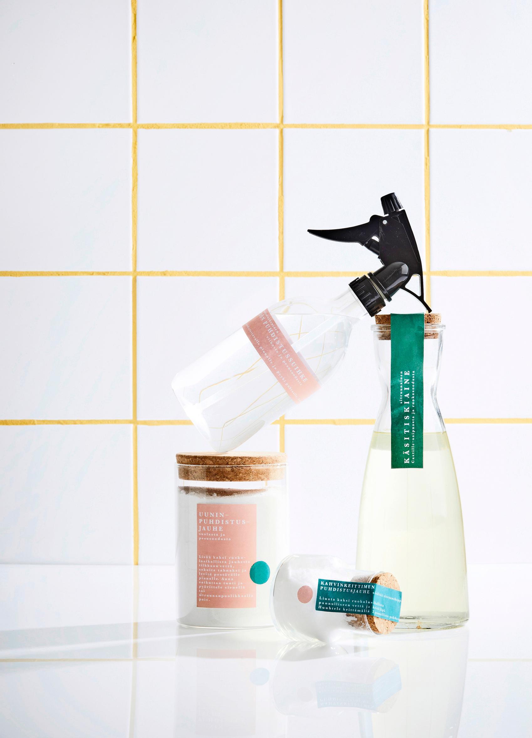 Homemade kitchen cleaning products