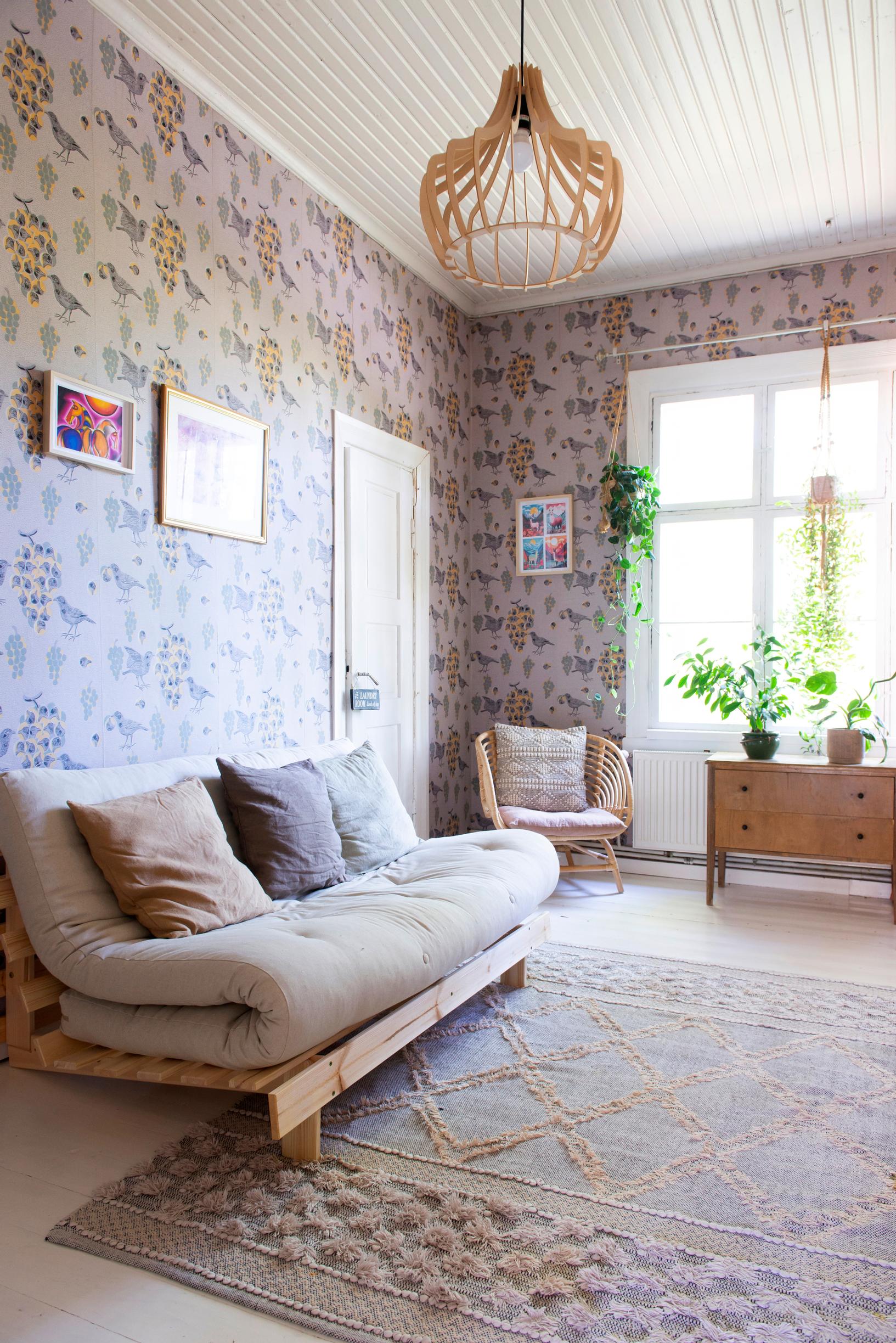 Karup Design futon sofa in the guest room