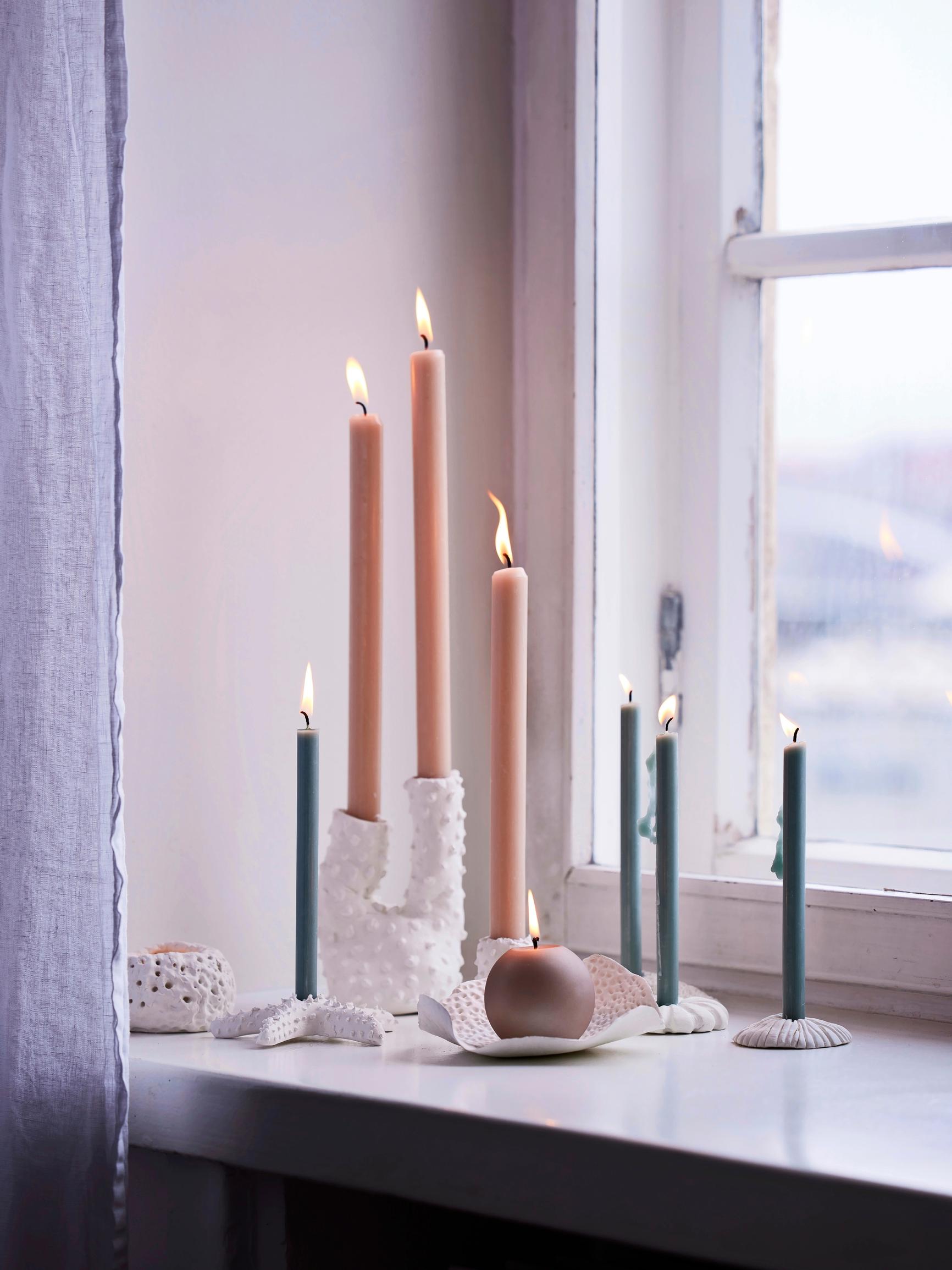 4 sea‑inspired candle holders—make them yourself with air-dry clay!