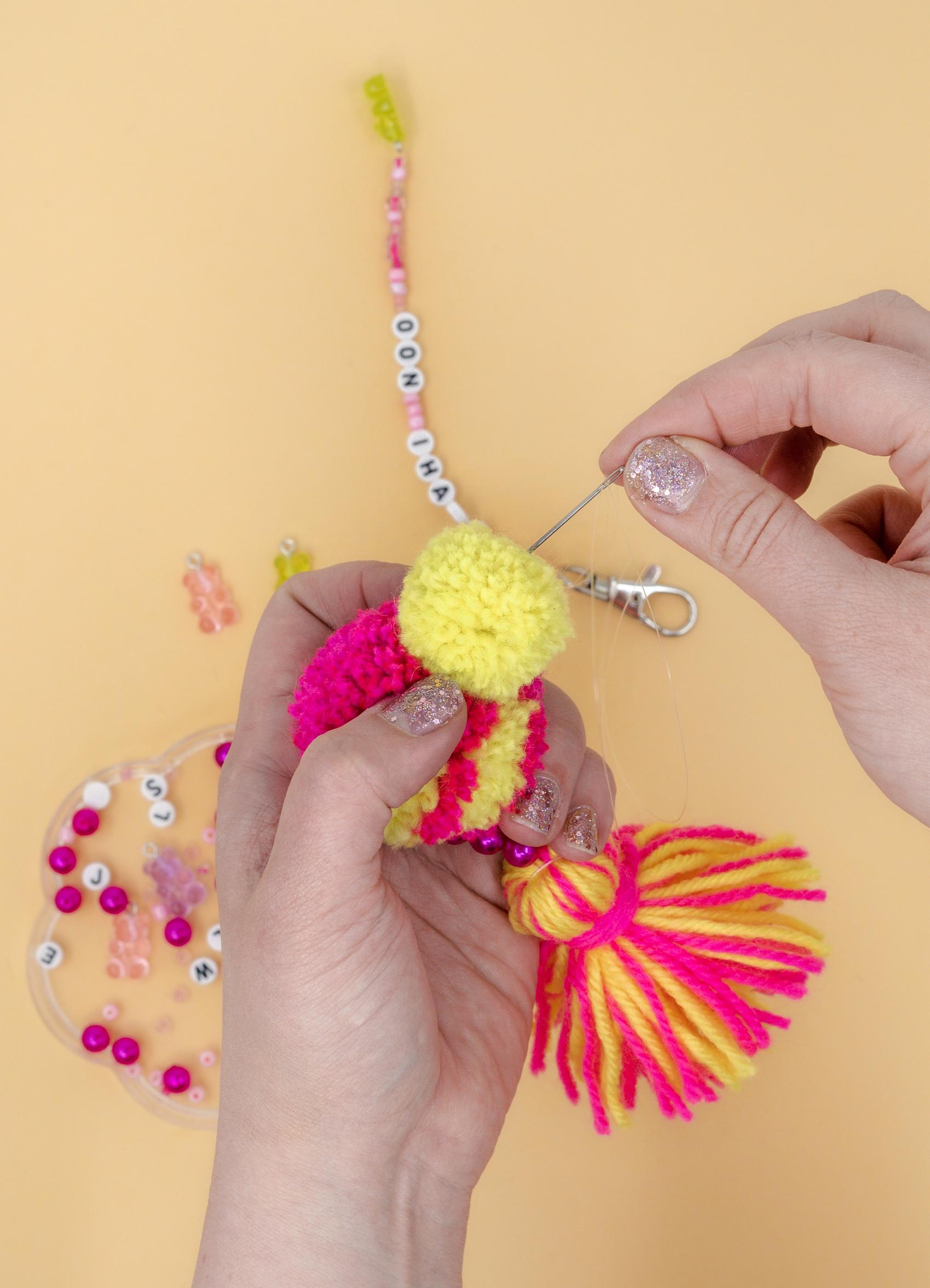 assembling the bag charm