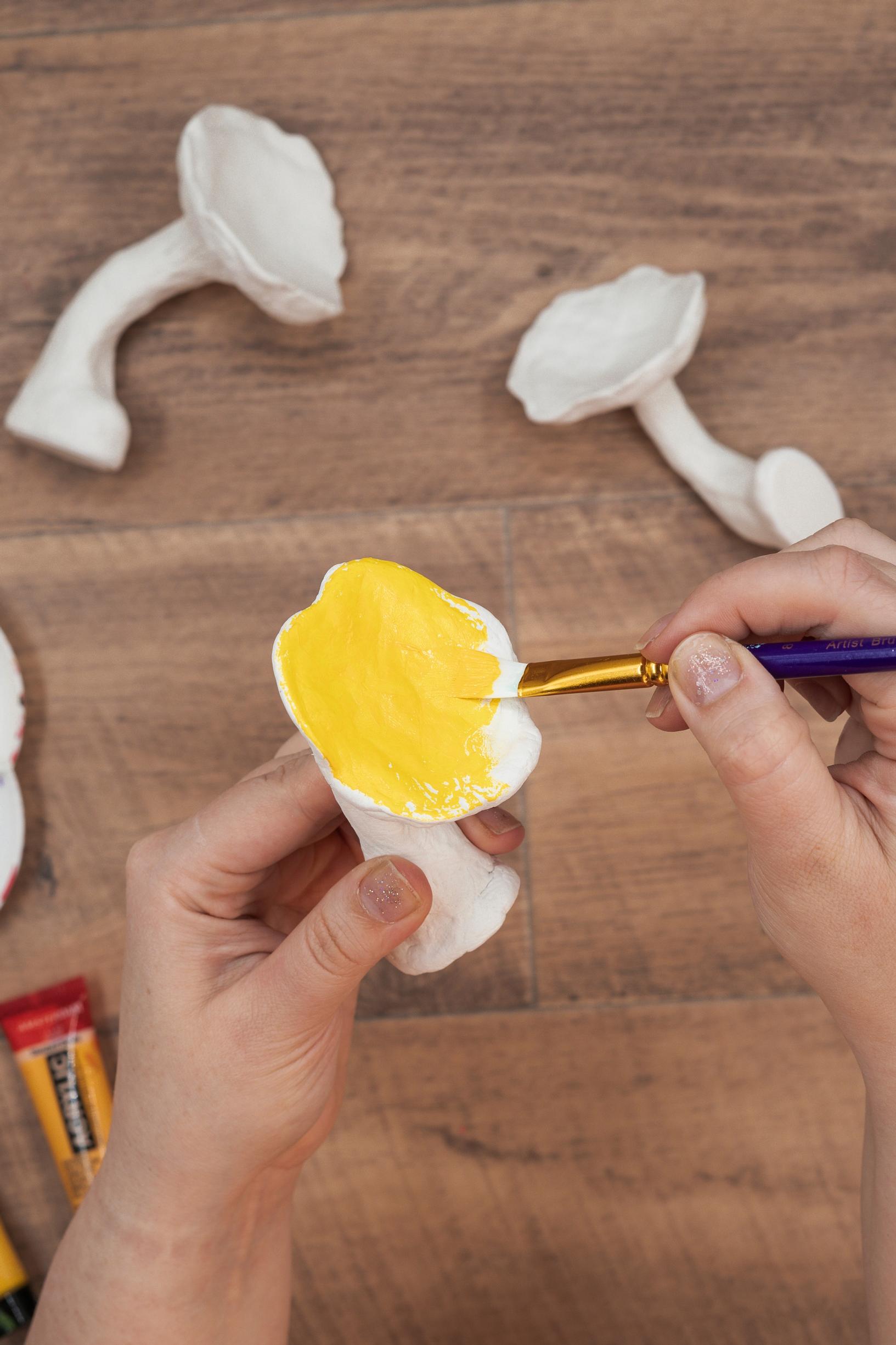 air dry clay mushrooms