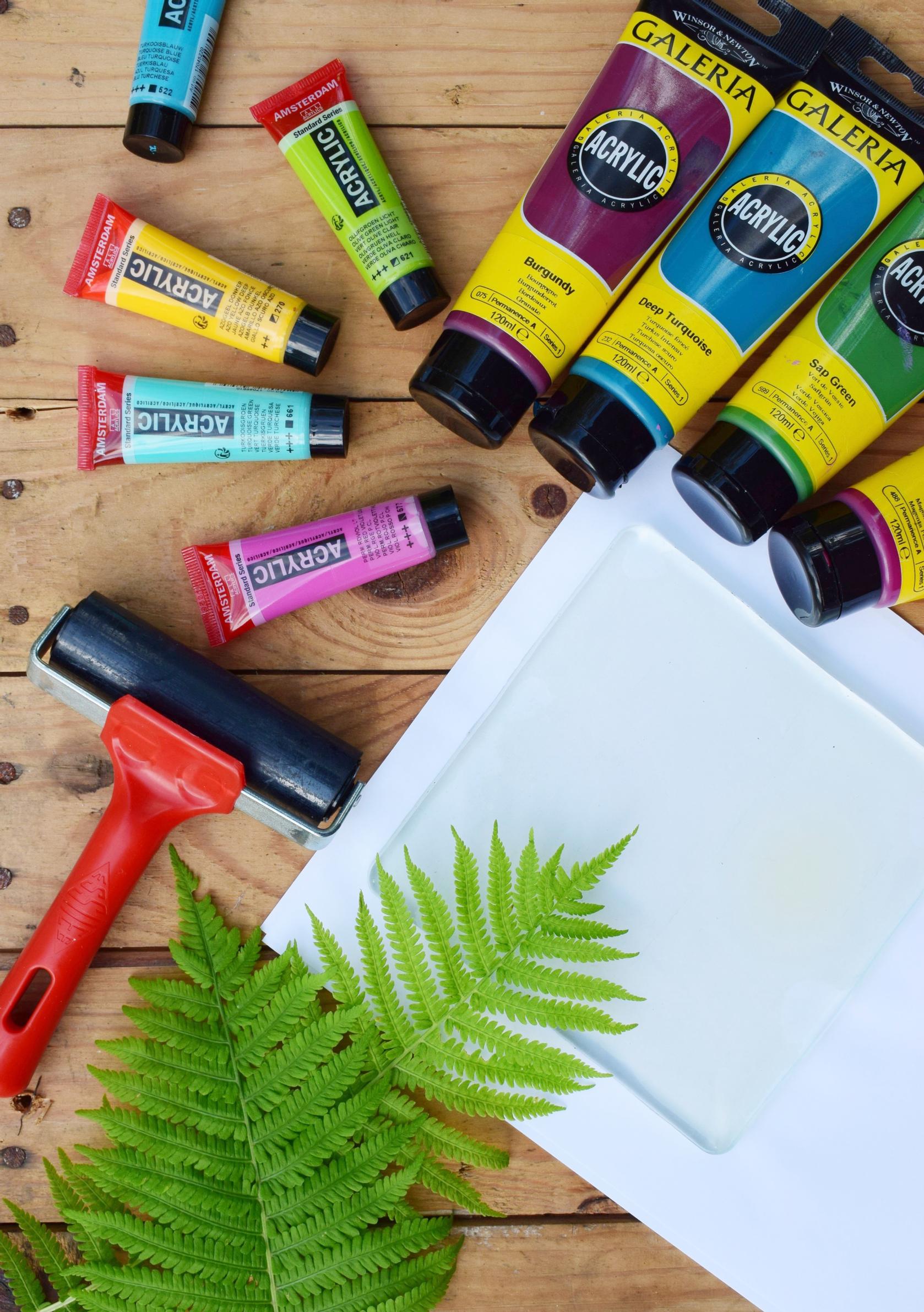 Supplies for gelli printing
