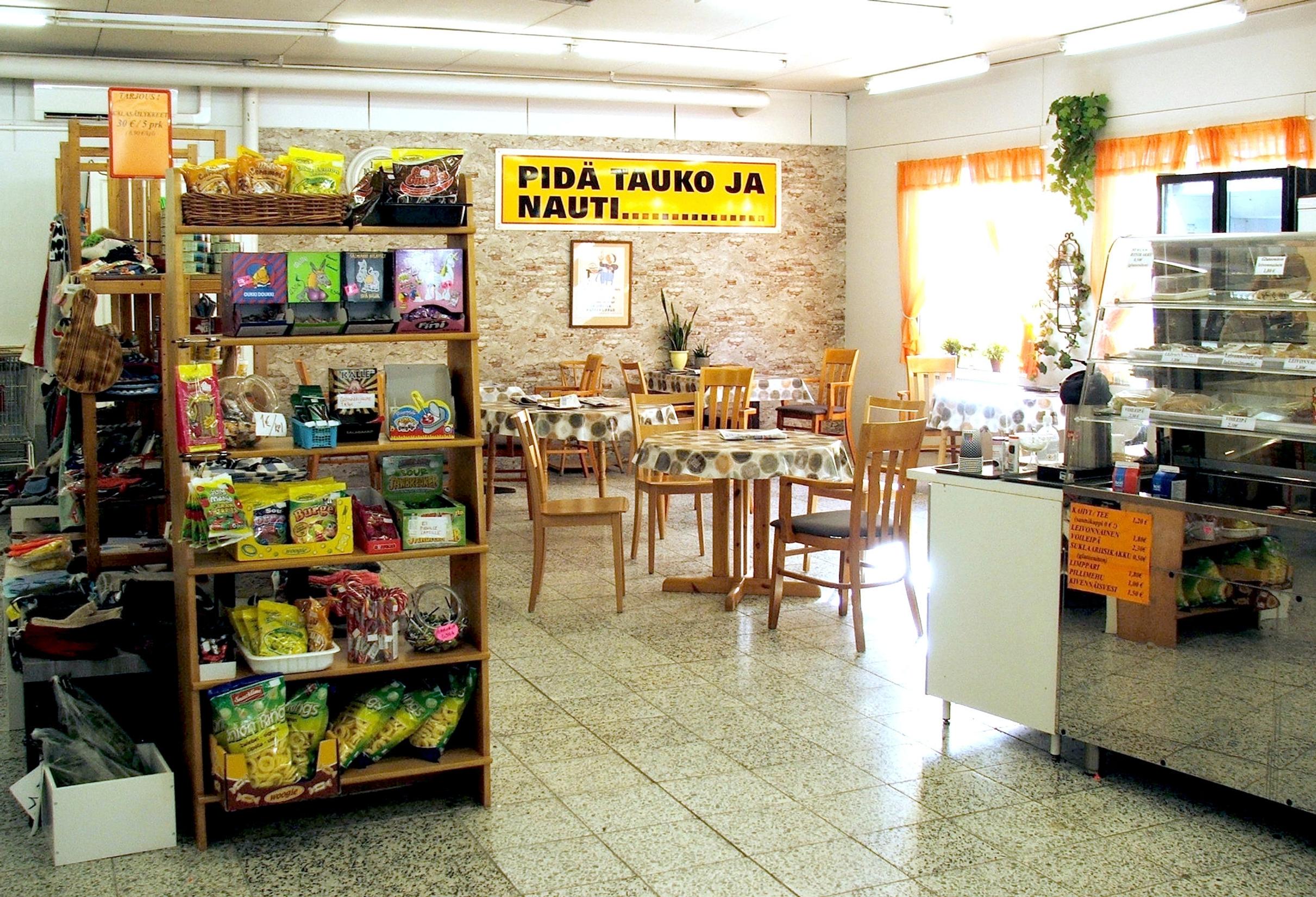 Café at a flea market