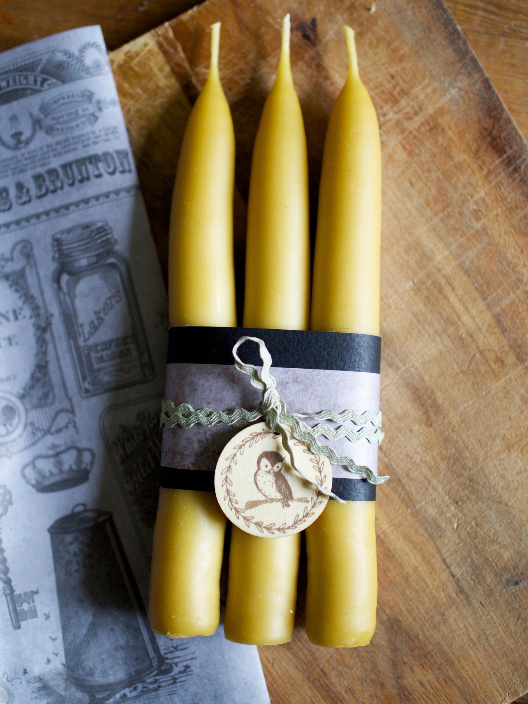 Beeswax candles