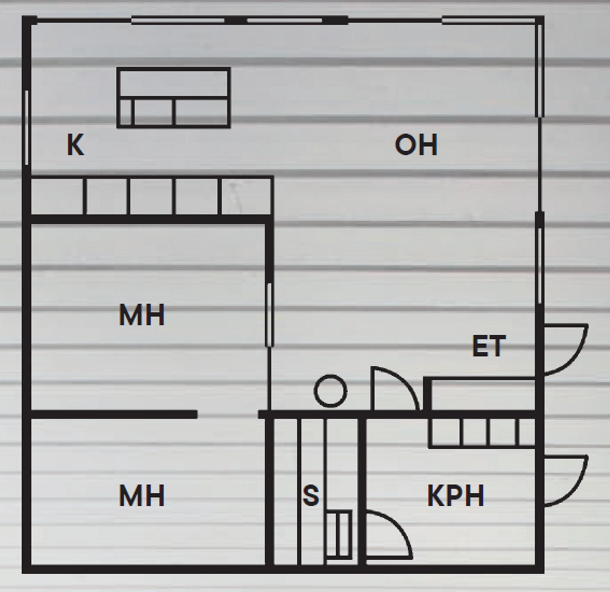 Floor plan of the vacation home