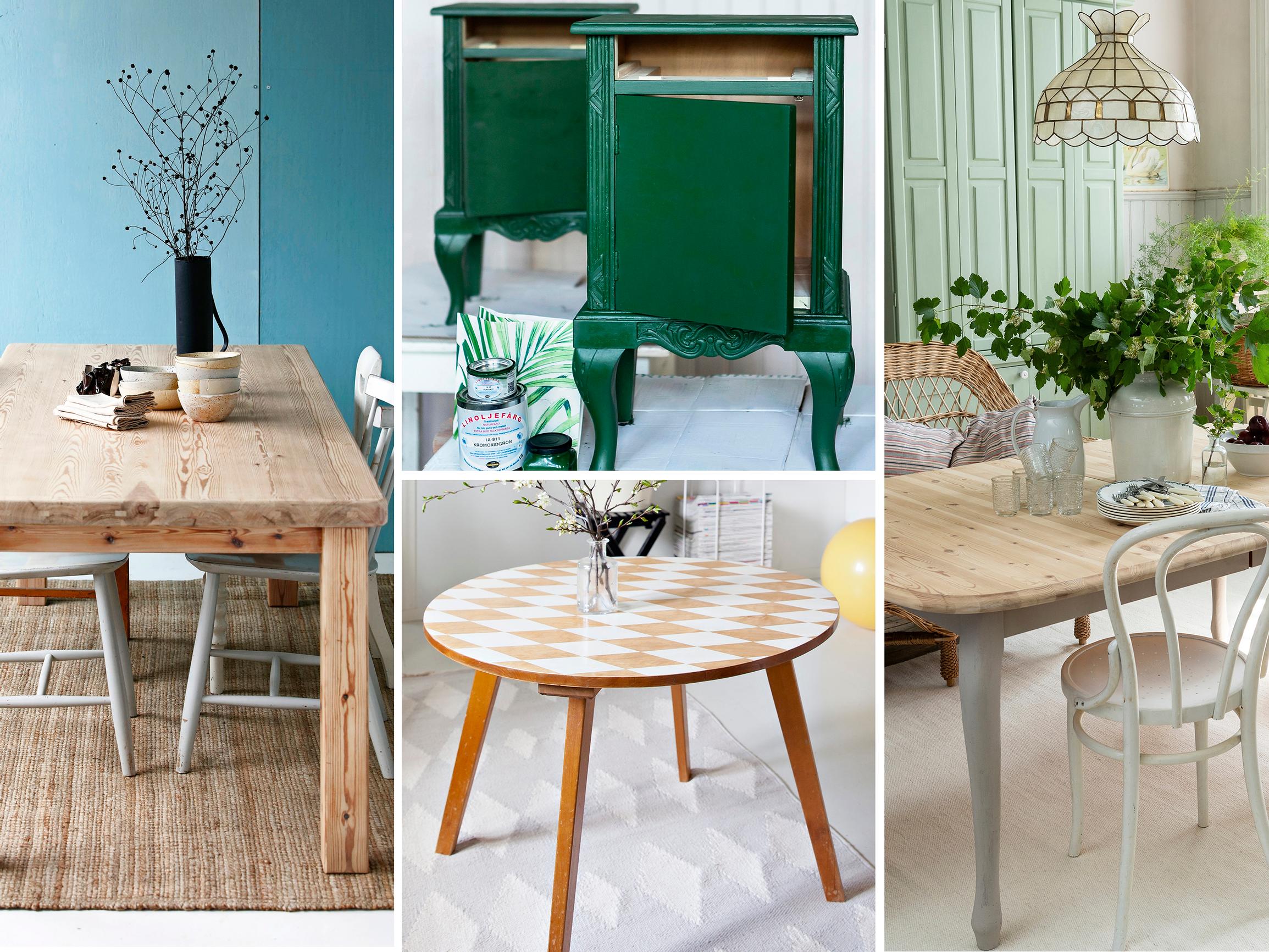 6 ways to transform your old wooden table at home