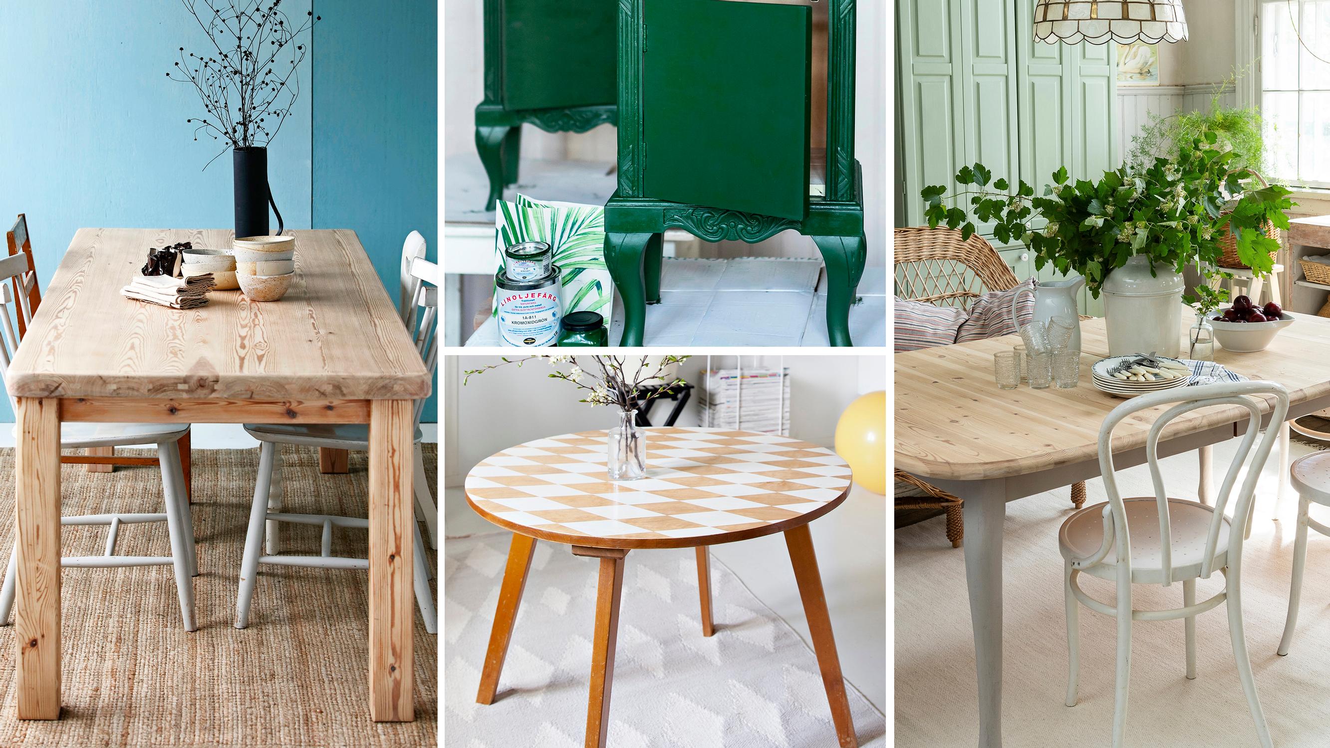 6 ways to transform your old wooden table at home