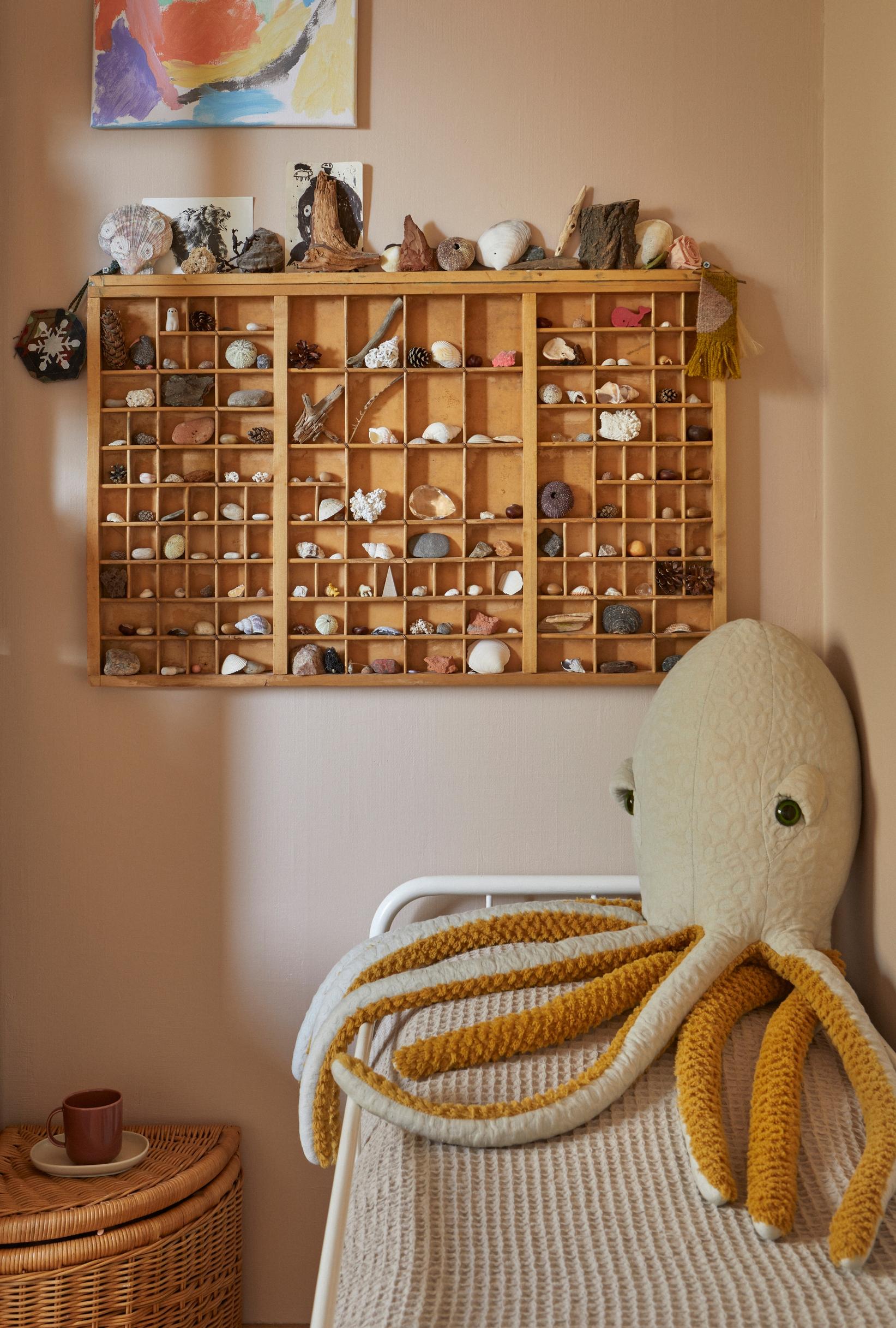 A child’s collection of keepsakes from forest outings and family trips to Norway.