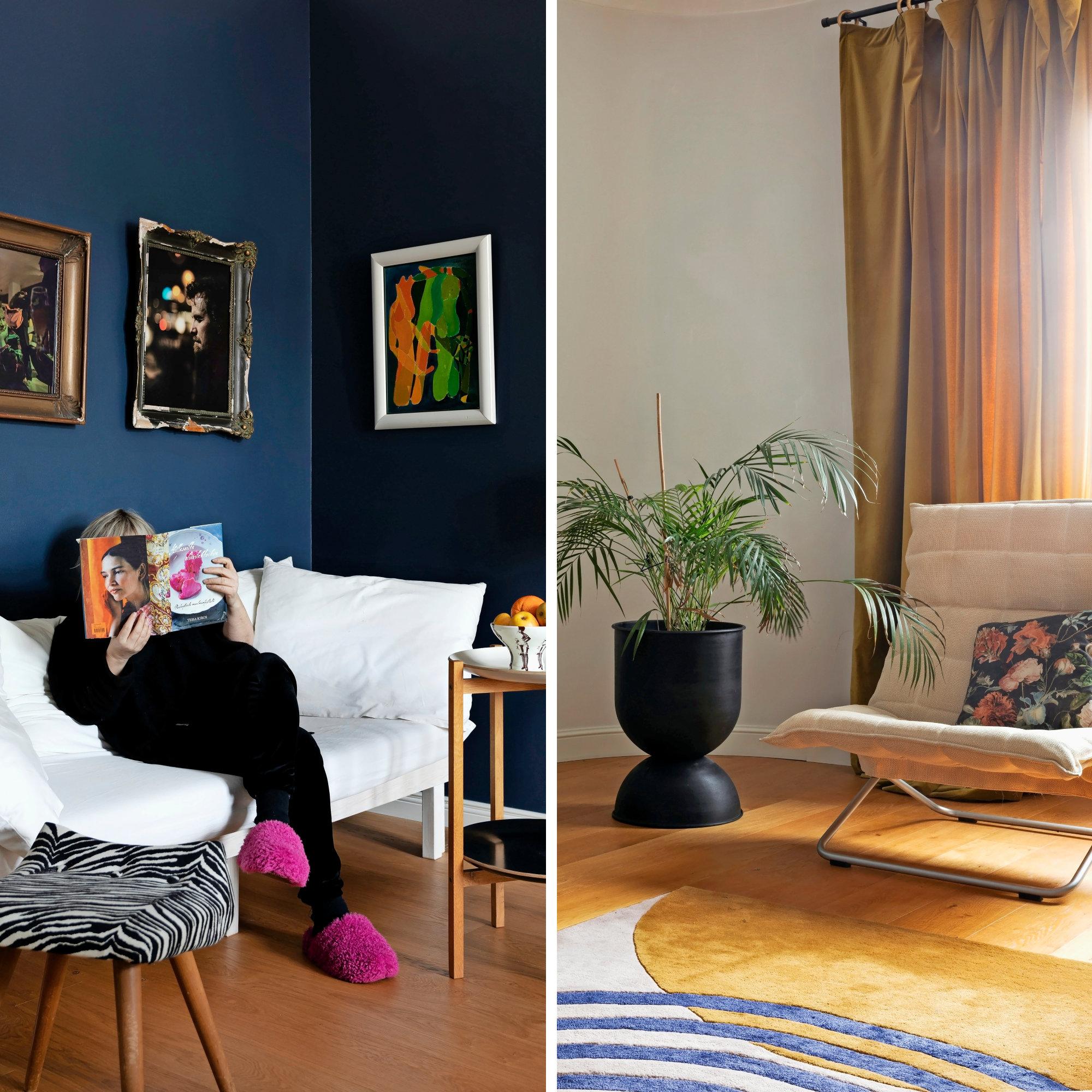 When Sane moved into her grandmother’s former home, her dream came true—with a Moomin-esque fireplace in the living room!
