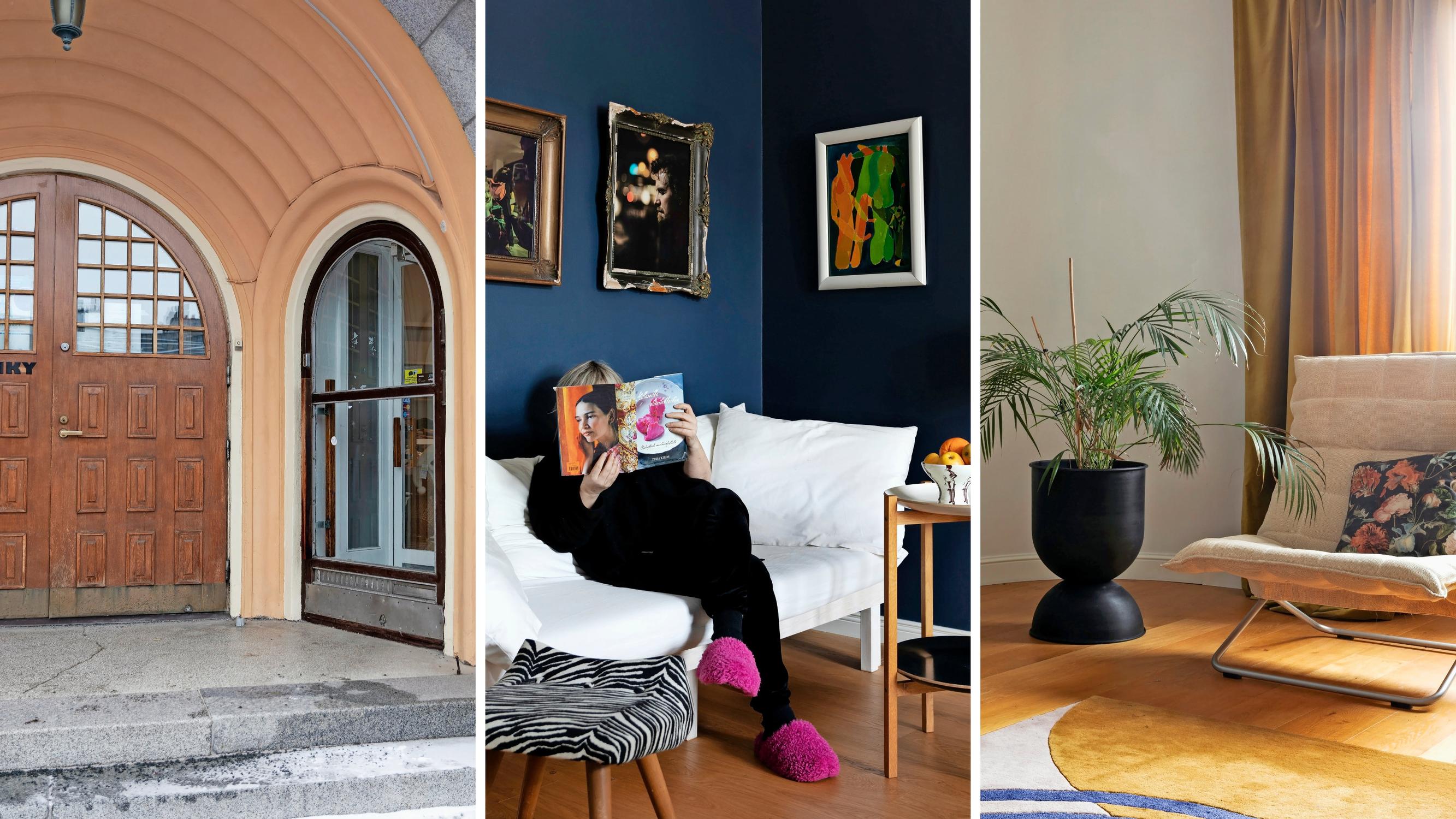 When Sane moved into her grandmother’s former home, her dream came true—with a Moomin-esque fireplace in the living room!