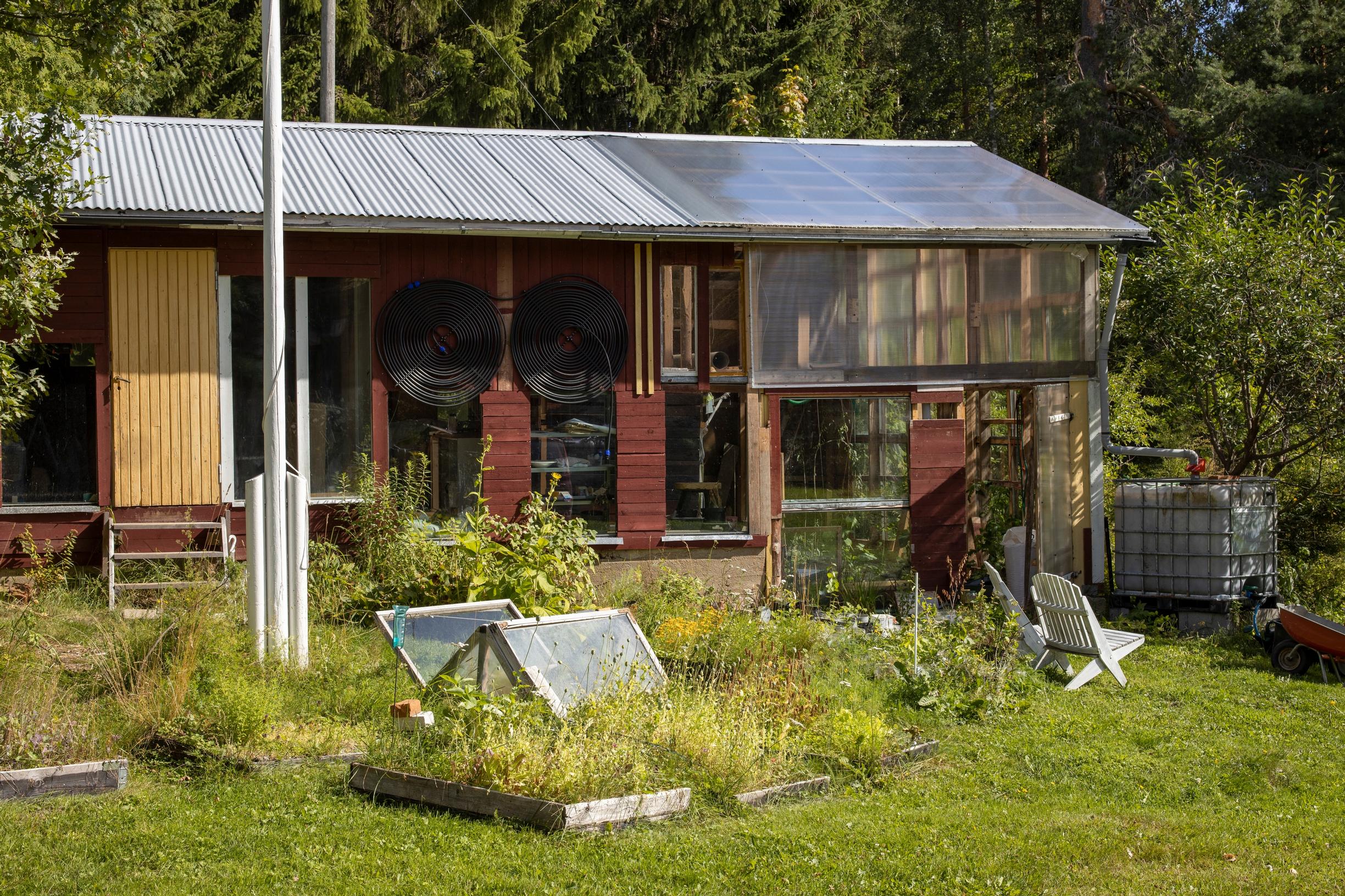 A building at Beyond Buckthorns homestead.