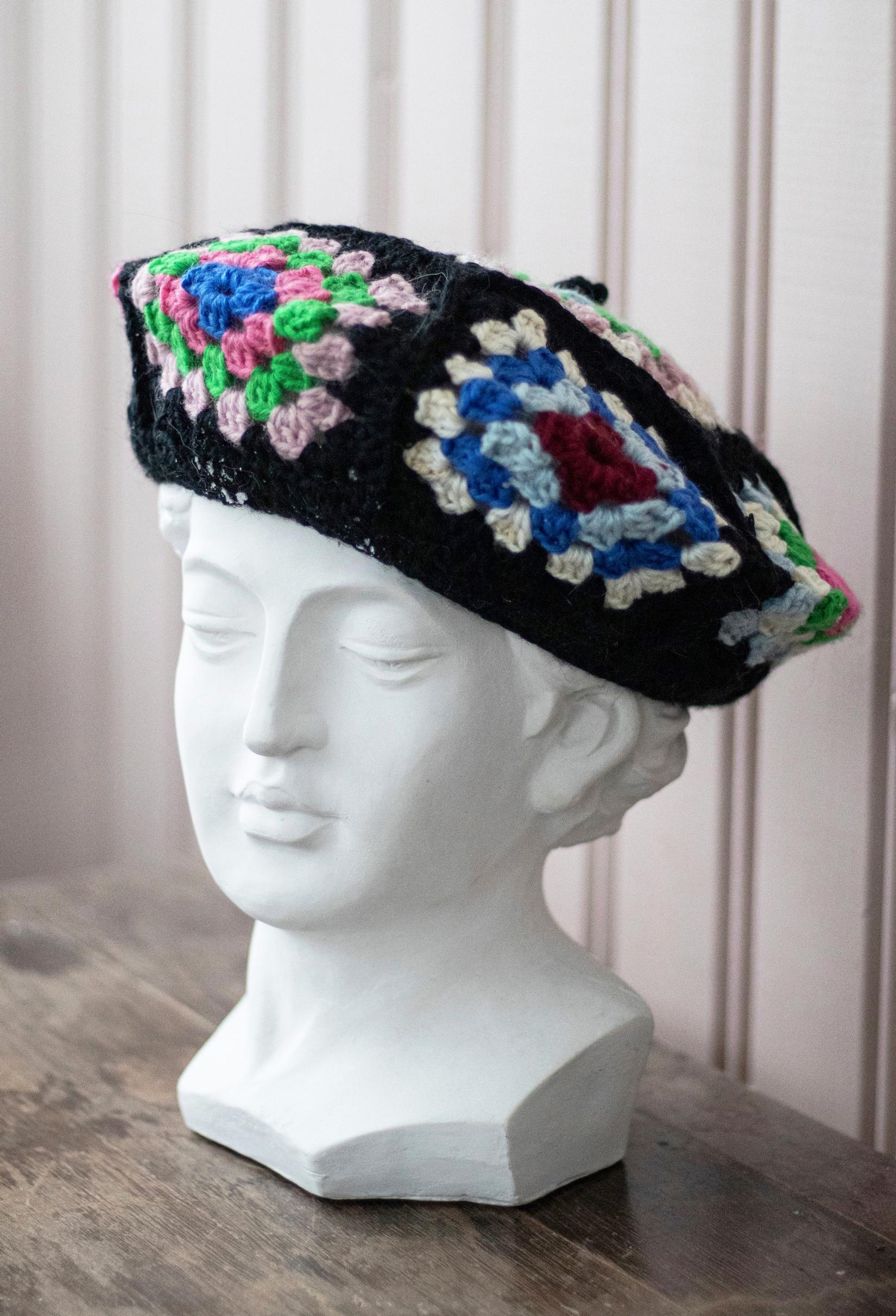 Granny square beret