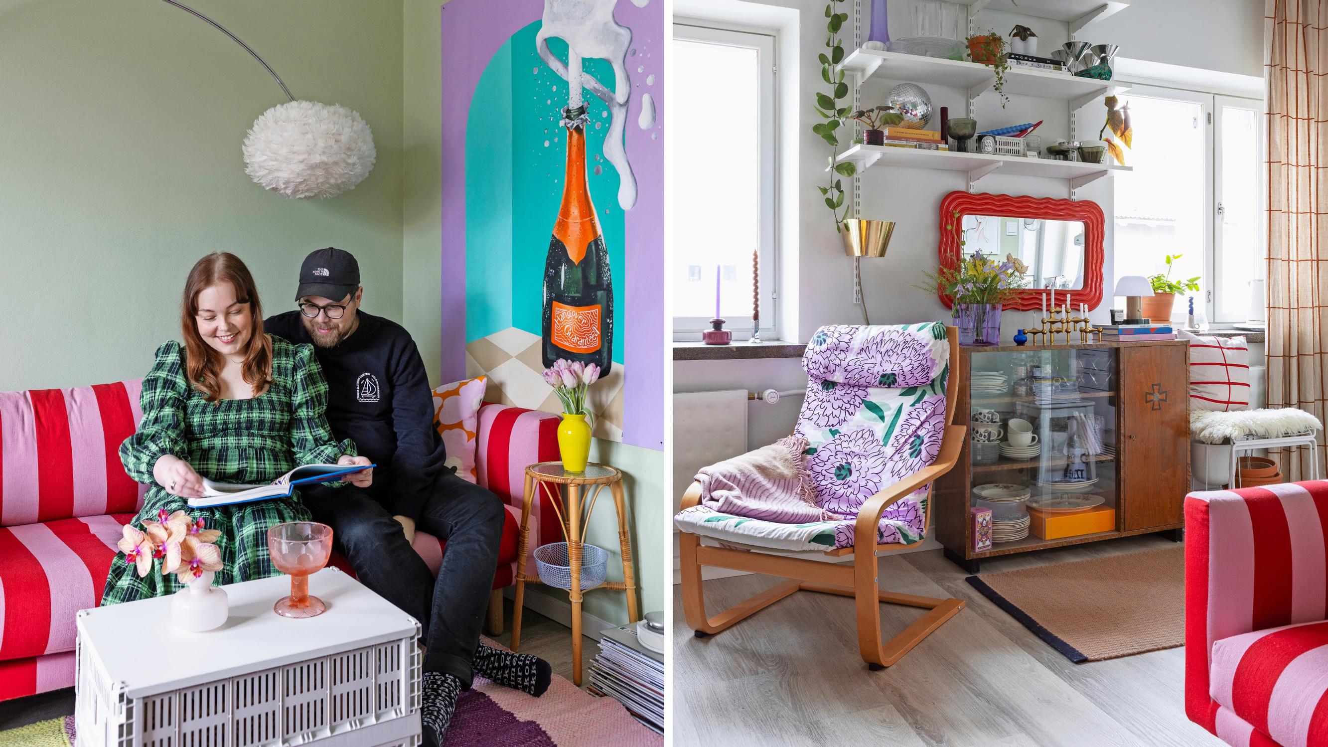 Playful living in a small rental: “Not everything needs to match”