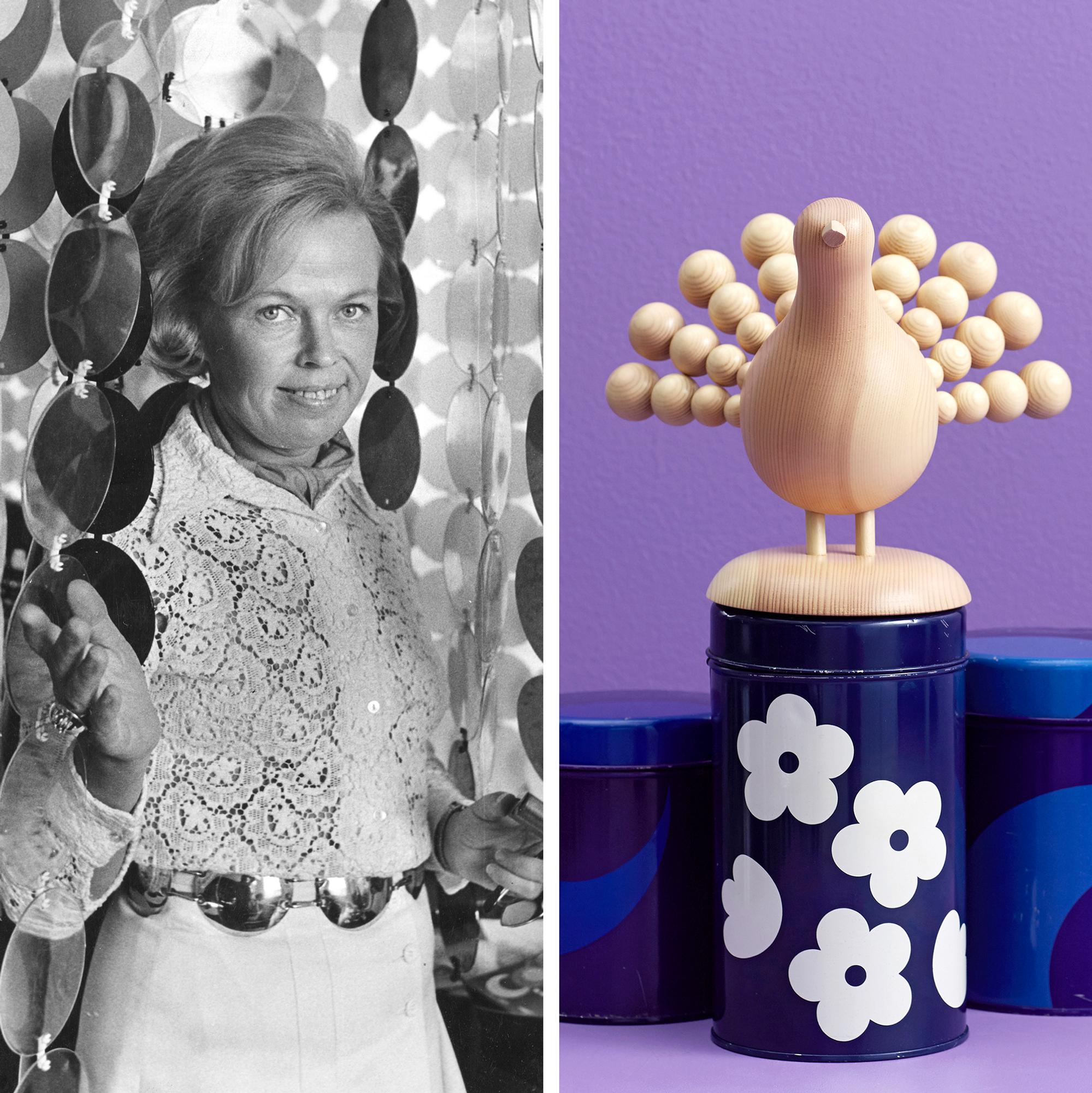 Kaija Aarikka was always in tune with the times—the Finnish designer’s career began with wooden buttons