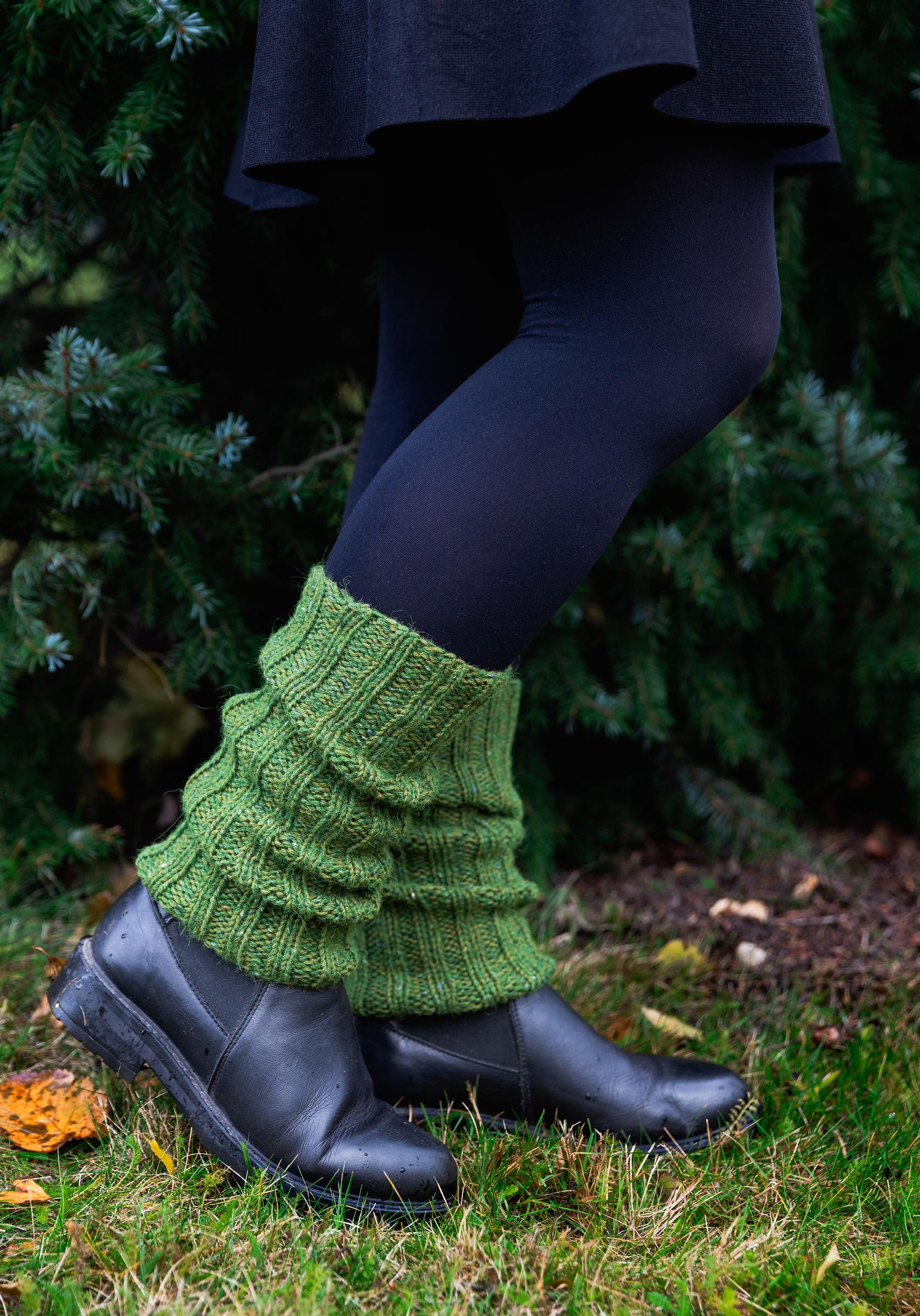 Side view of leg warmers