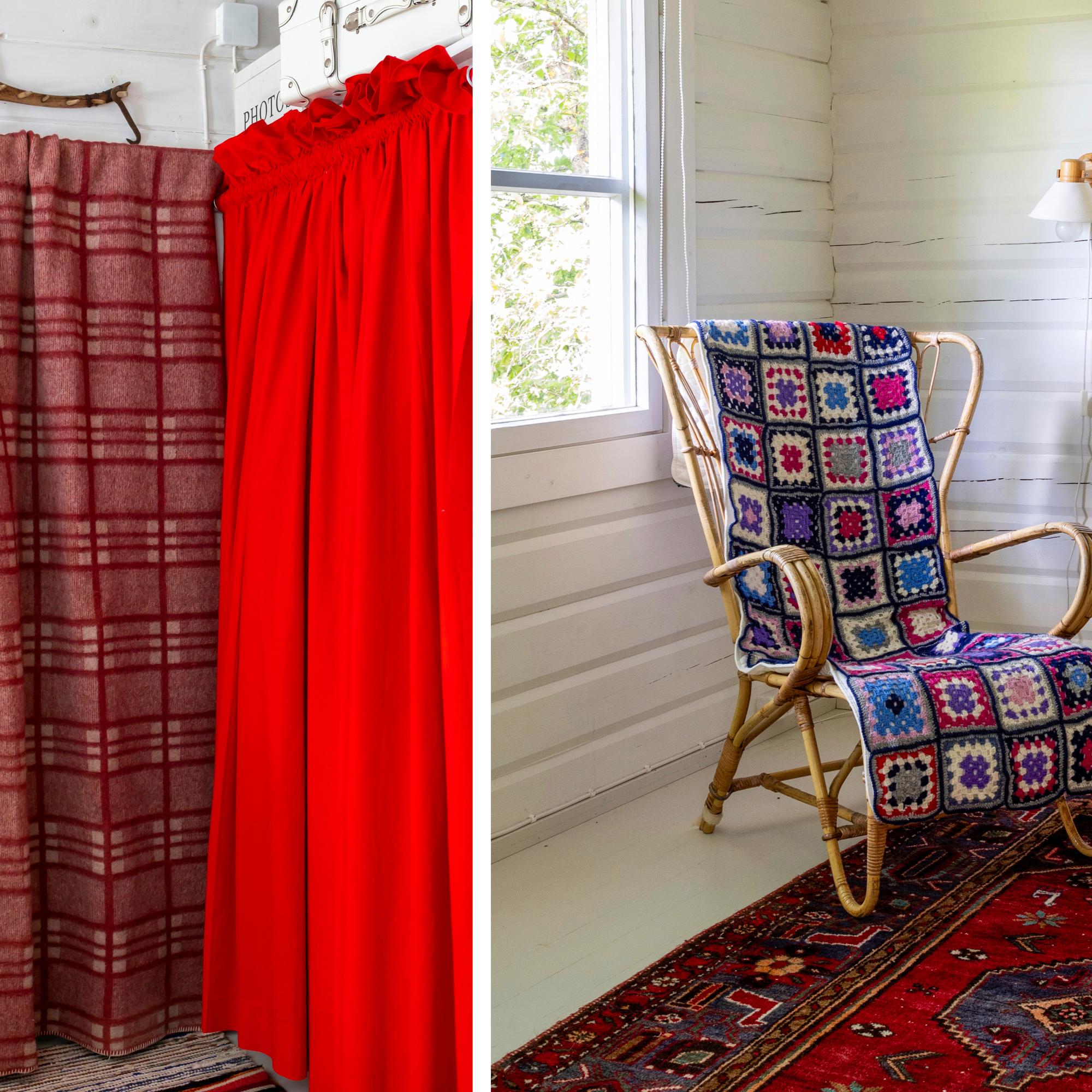 Granny-square chair, door curtain, and 5 more ways to beat the cold