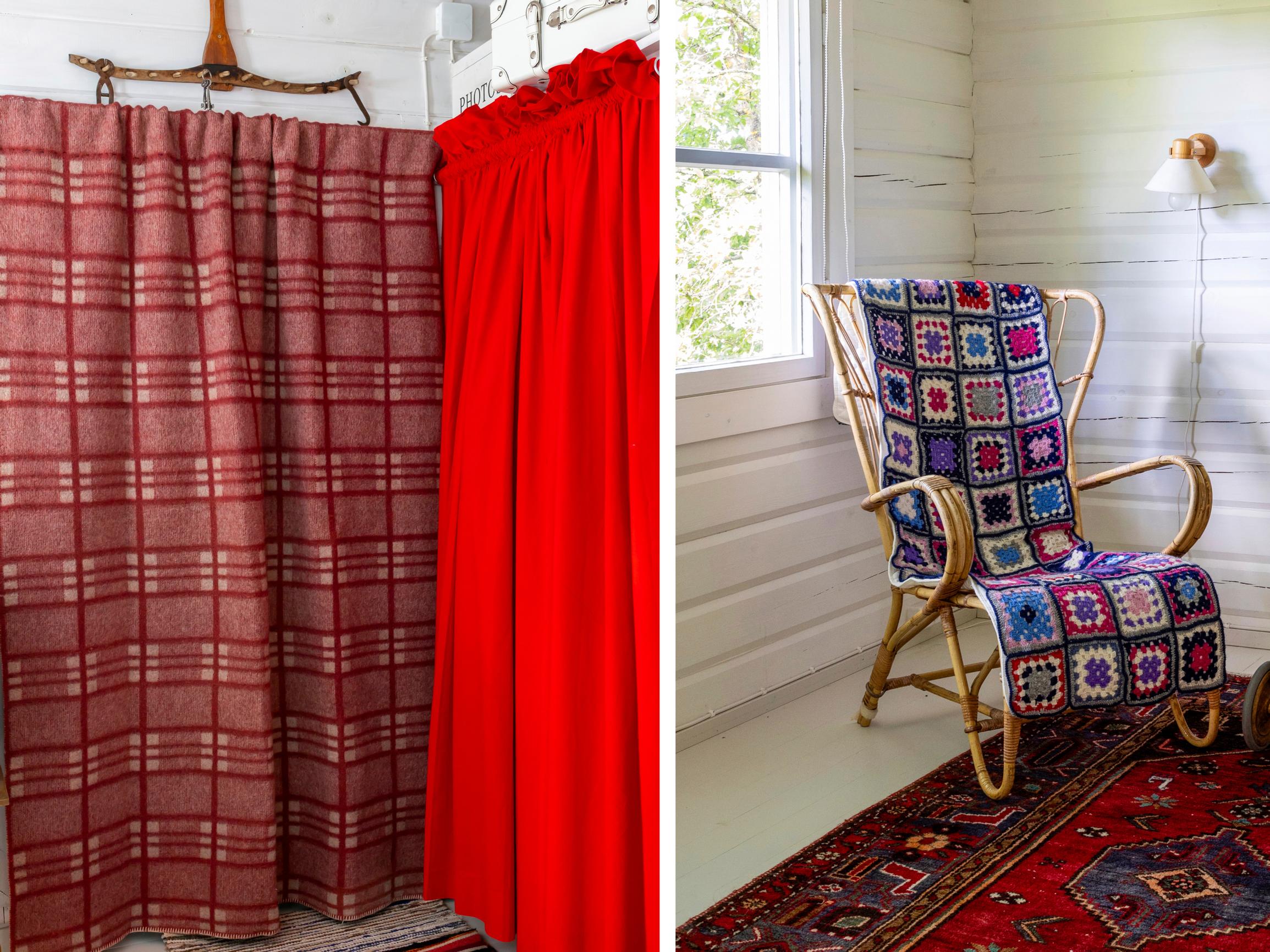 Granny-square chair, door curtain, and 5 more ways to beat the cold