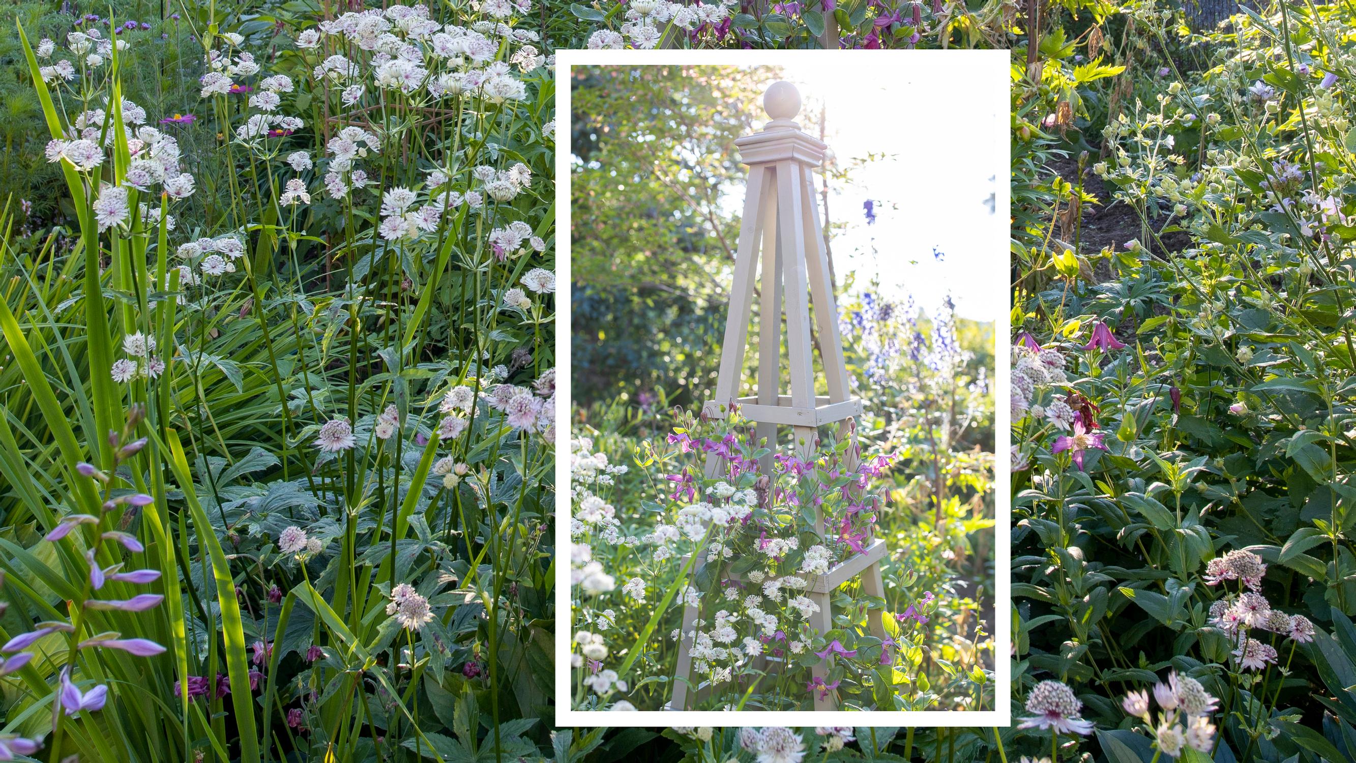 Obelisk for the garden—see Thomas’s instructions for crafting a stylish and sturdy climbing support