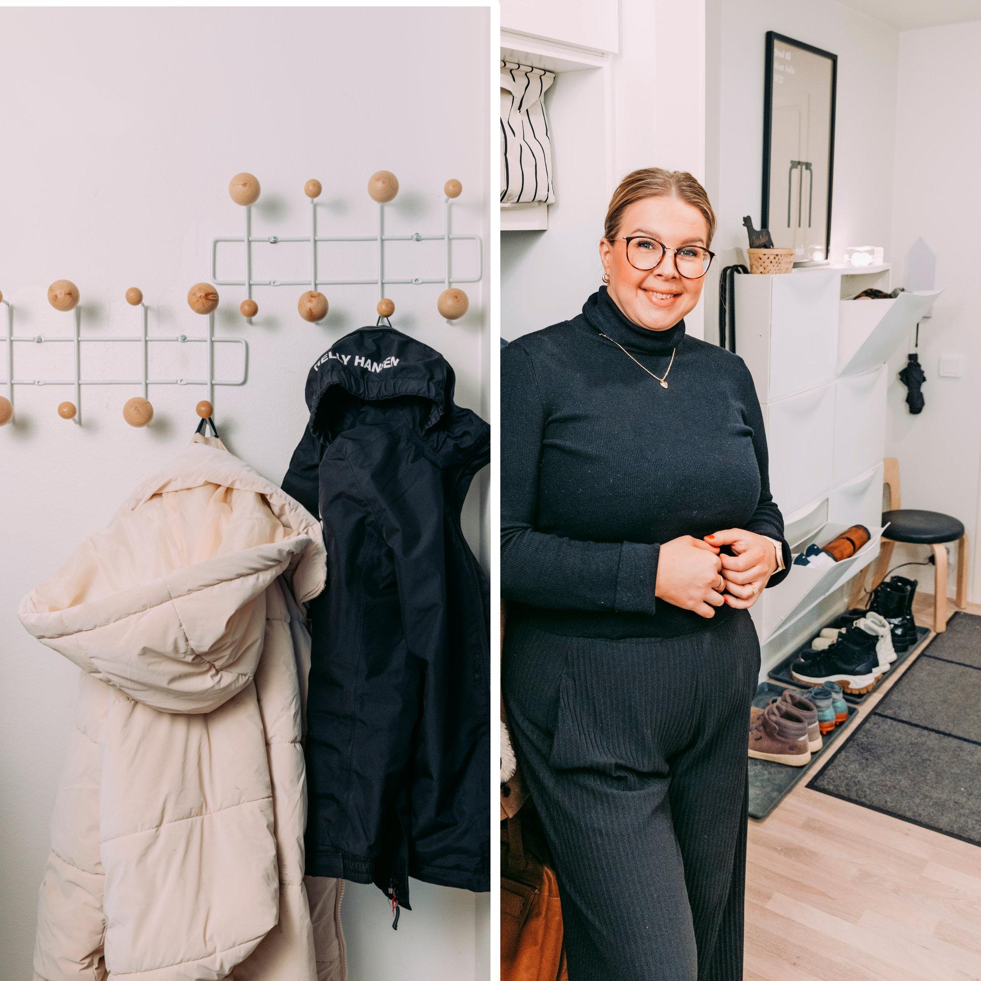 The rule that keeps Paula’s entryway organized: “We focused especially on shoe storage”