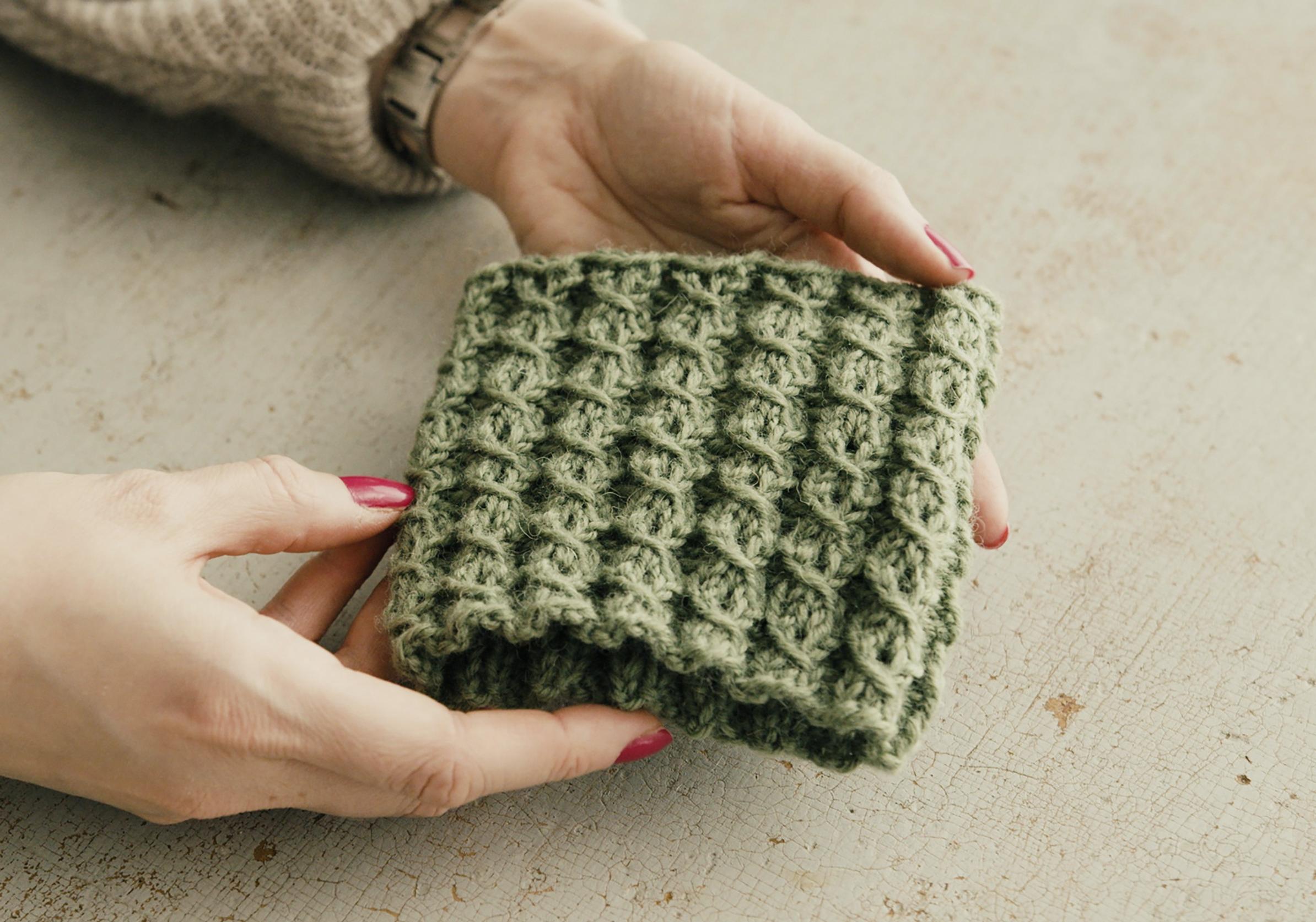 Mock cable: How to knit this decorative, stretchy braid without a cable needle