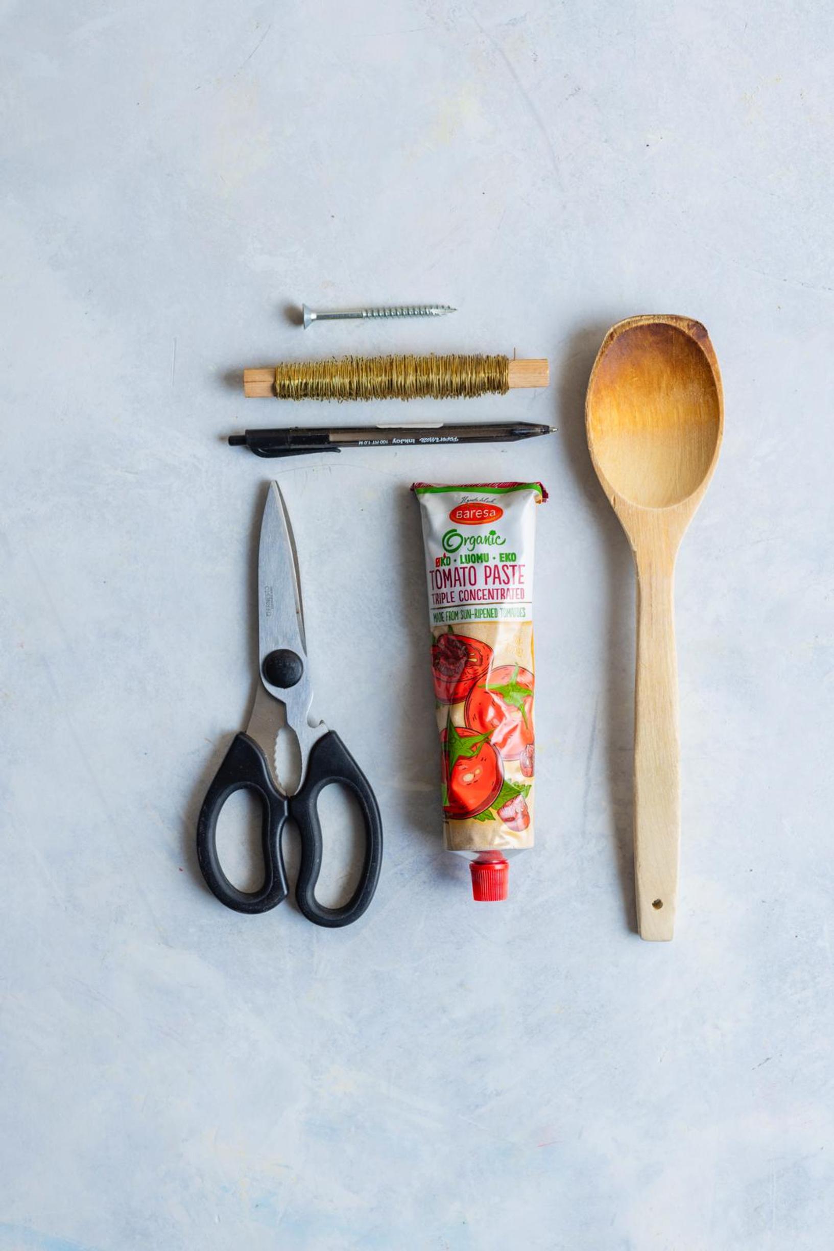 Candle ornament supplies.