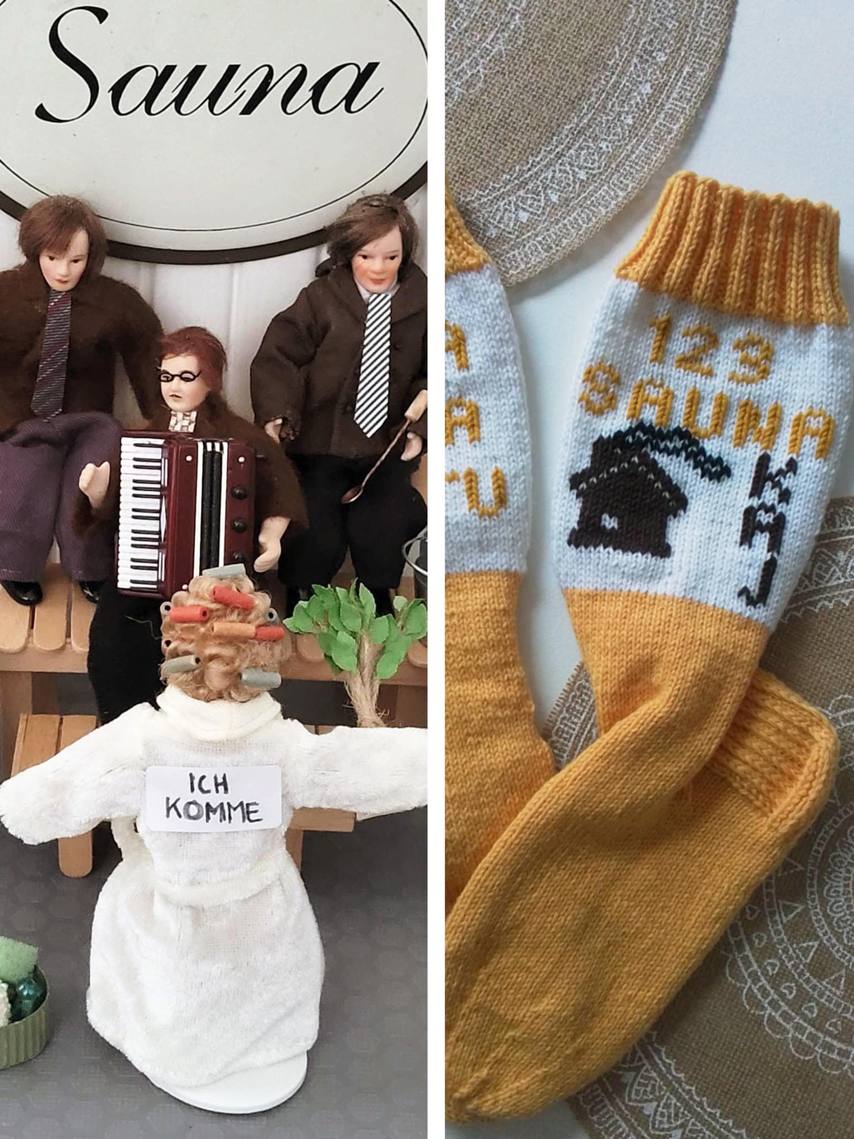 KAJ socks, crocheted Erika Vikman, and 4 more fantastic Eurovision crafts! Take a peek at these creations