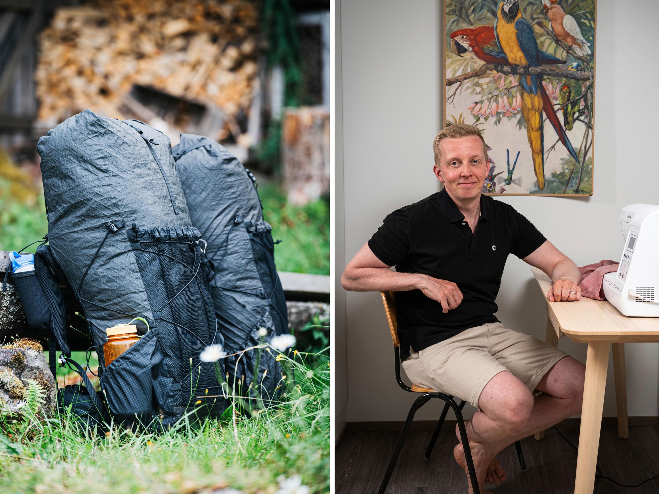 “Sewing can’t be that difficult,” Jukka thought—and now he’s saving hundreds on hiking gear