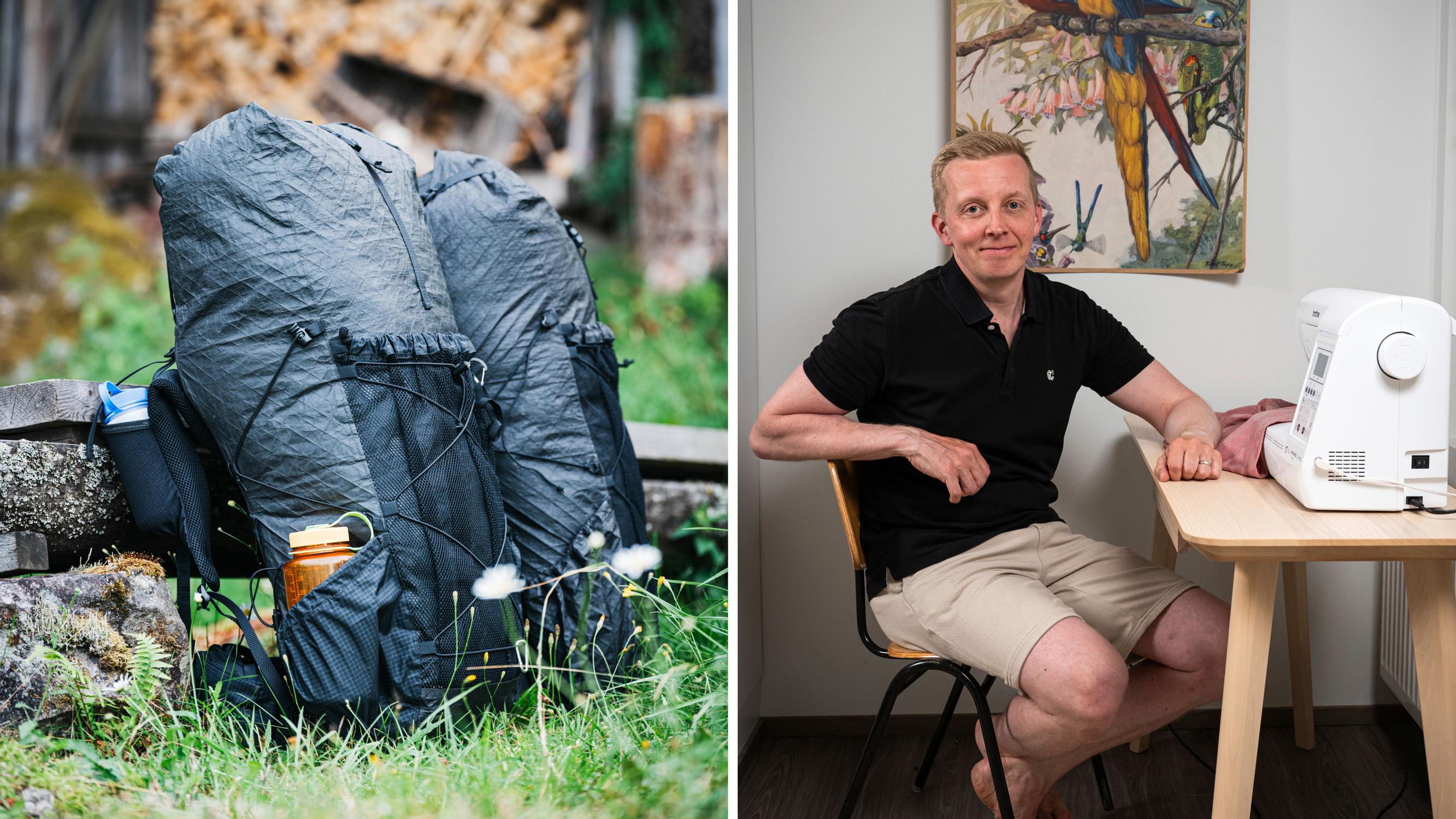 “Sewing can’t be that difficult,” Jukka thought—and now he’s saving hundreds on hiking gear