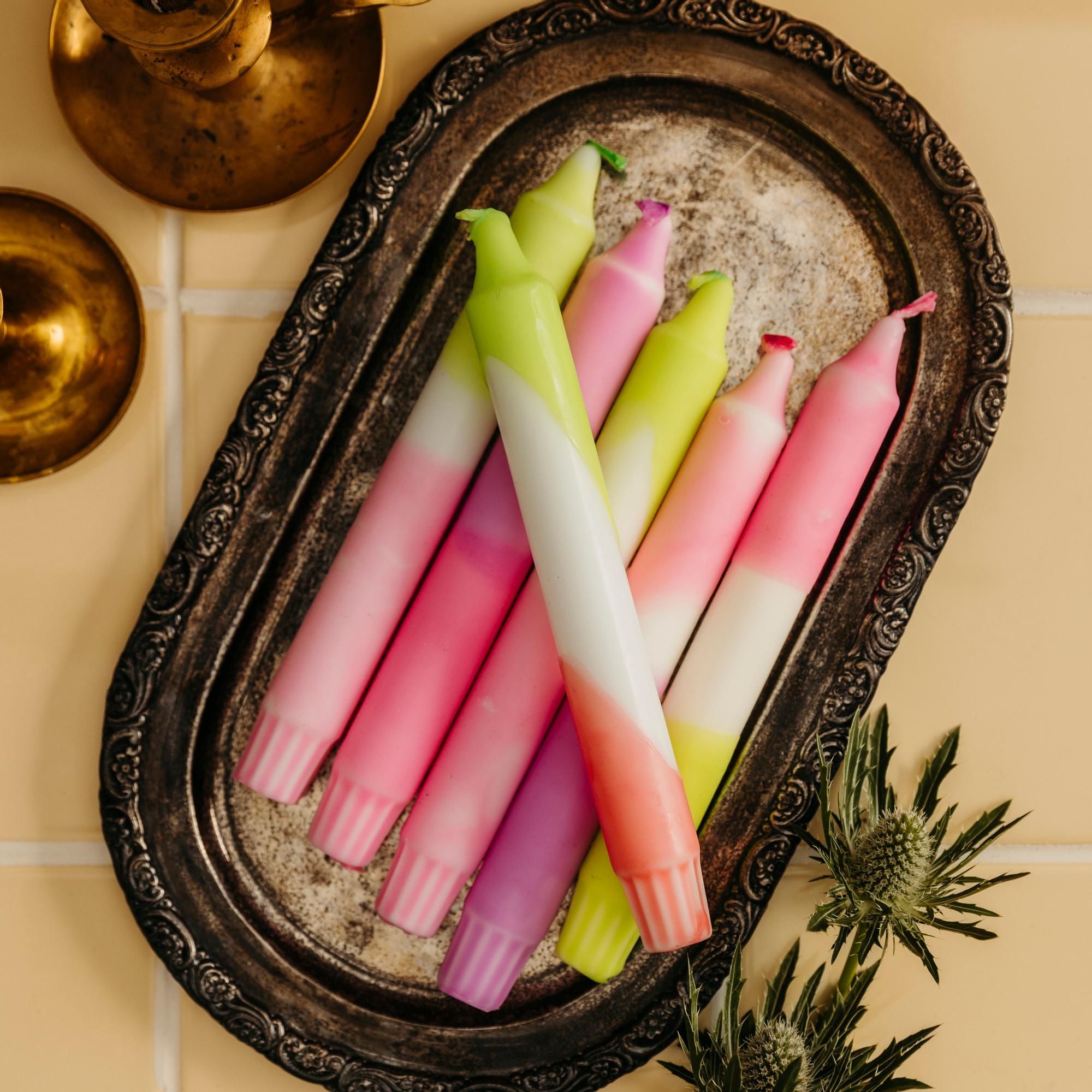 Dip, pour, delight: make dipped and molded candles from old stubs