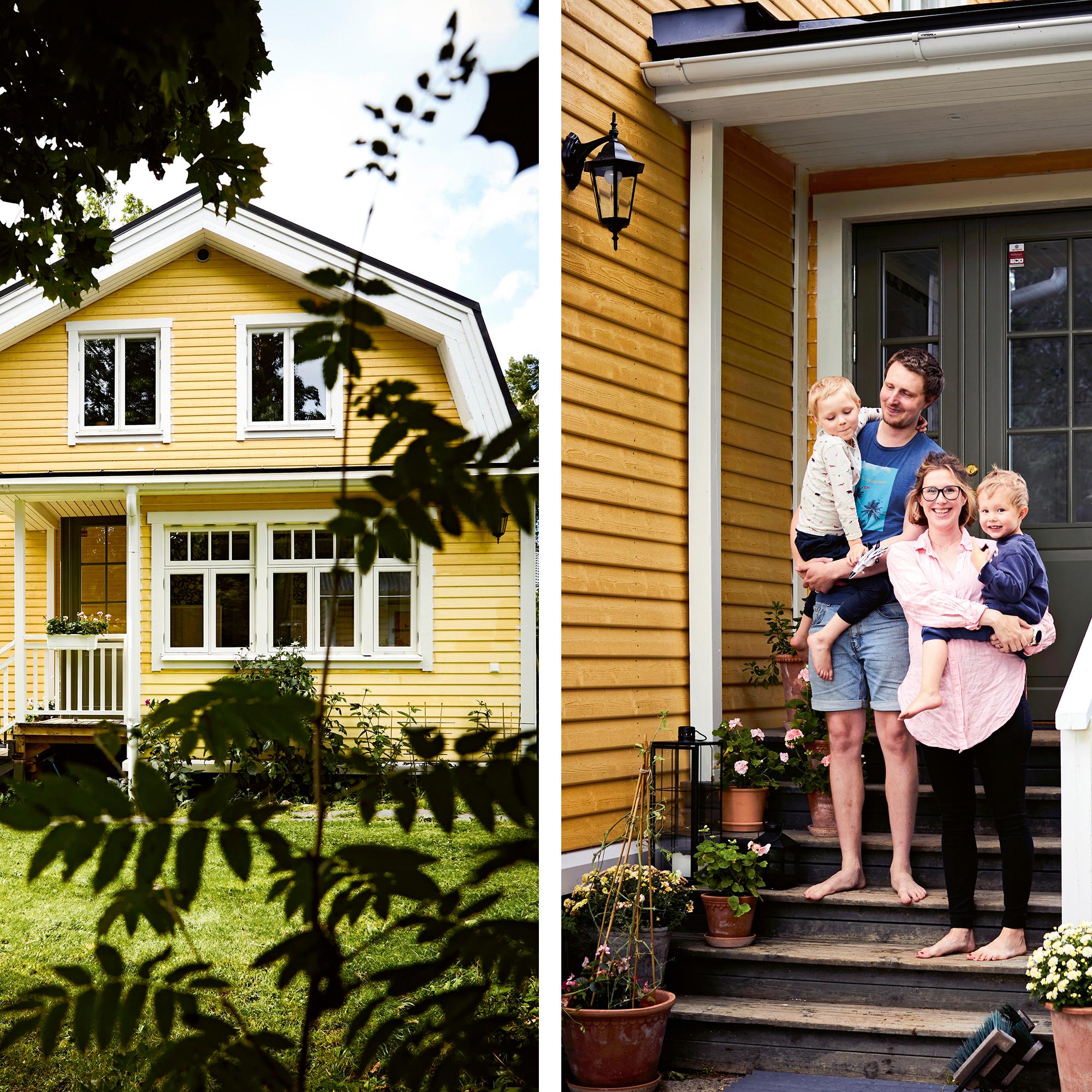 Back to her roots: Karin revived the idyllic 1920s charm of her childhood home