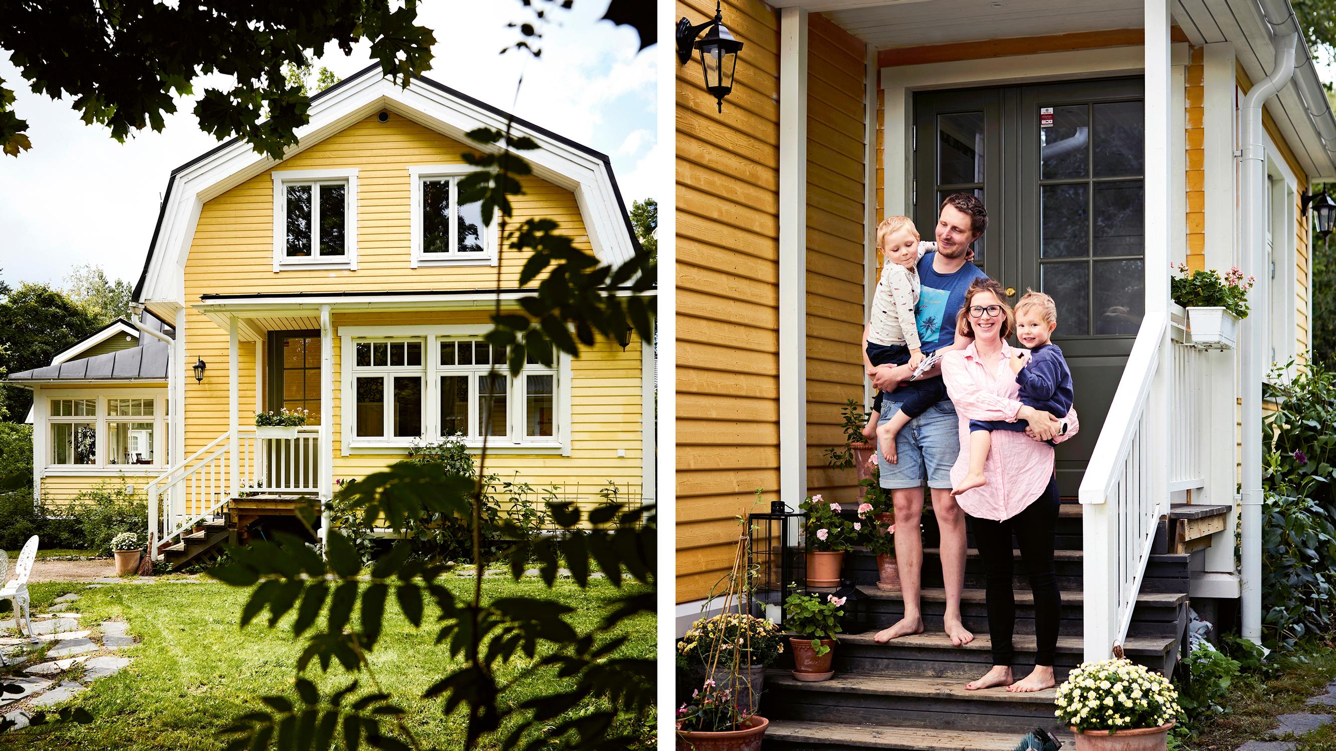 Back to her roots: Karin revived the idyllic 1920s charm of her childhood home