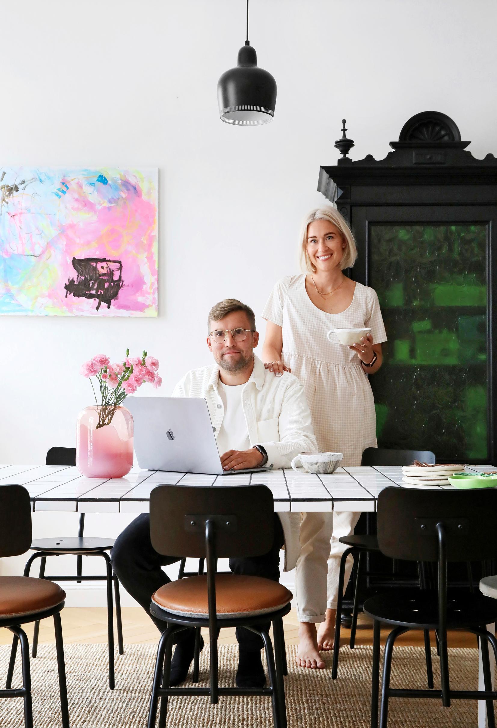 Olli and Meri-Tuuli Laaksonen at their home in Turku