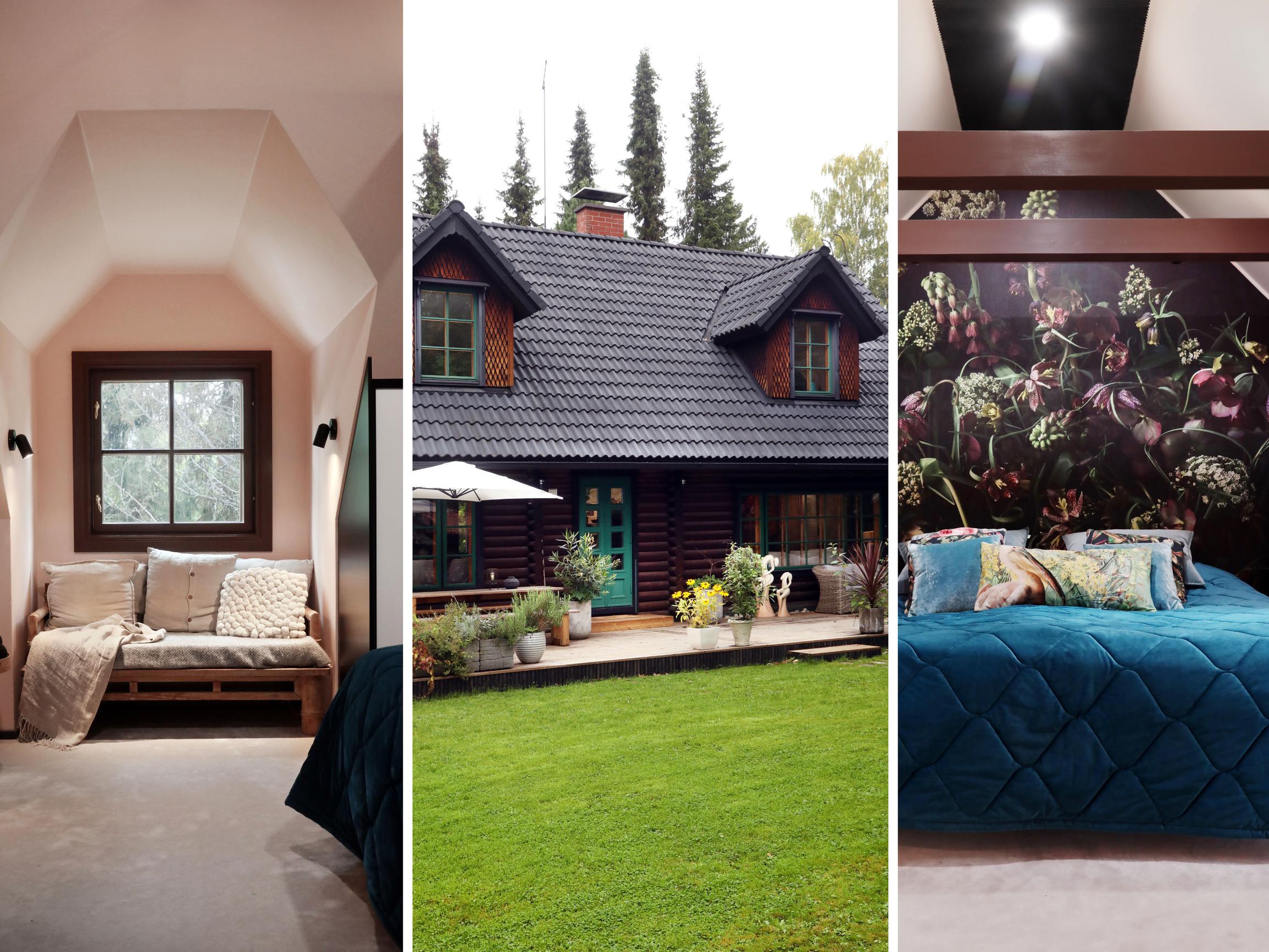 Despite the nasty microbe problem, this couple simply couldn't pass on the log house near the lake