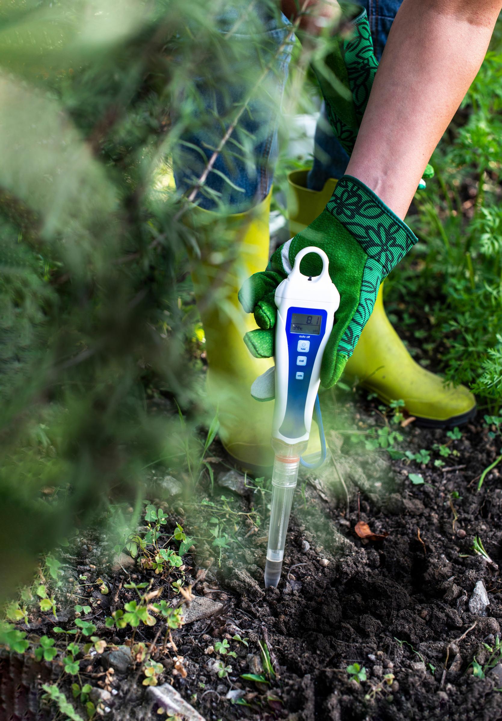 Measuring soil pH