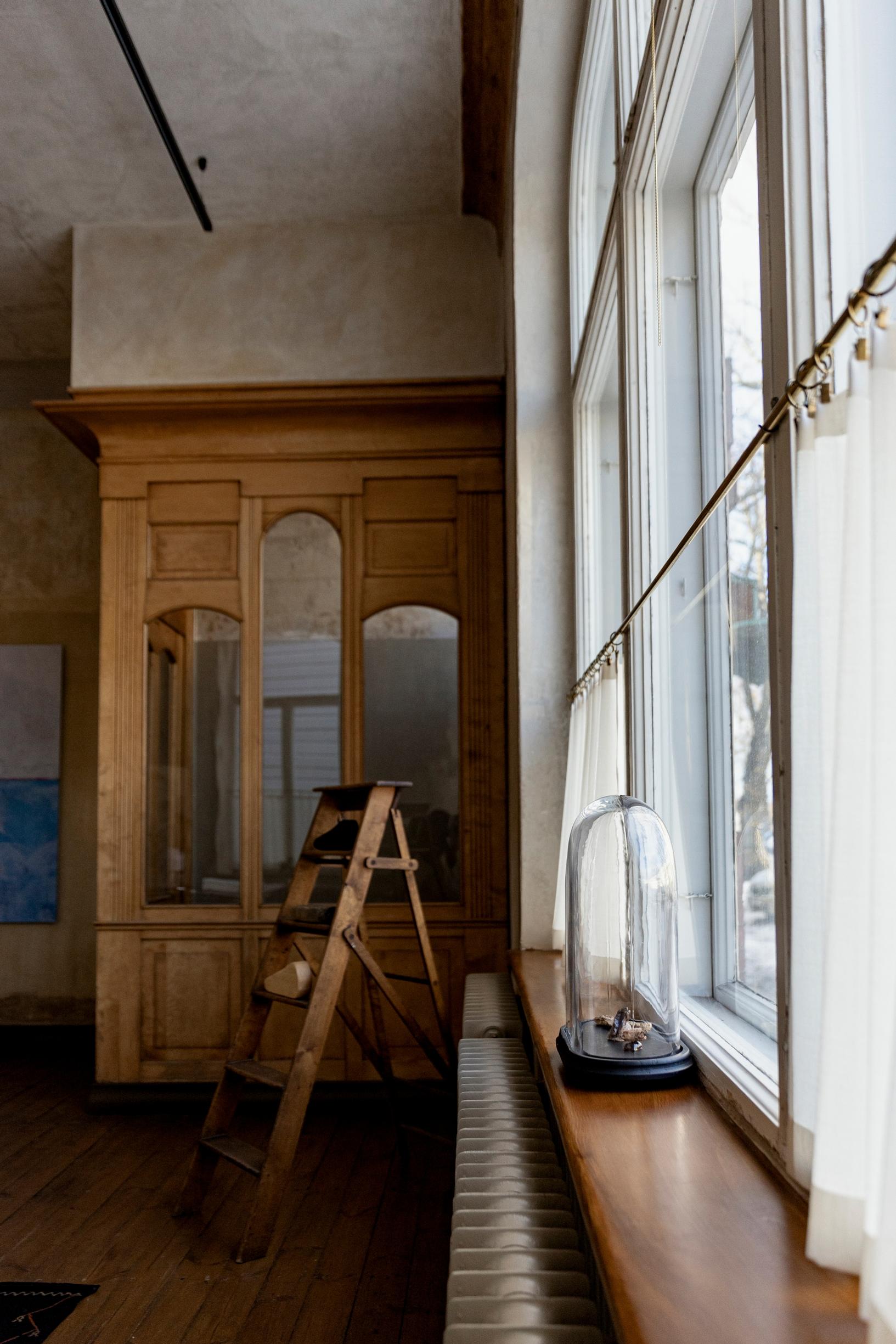 Old birch vestibule