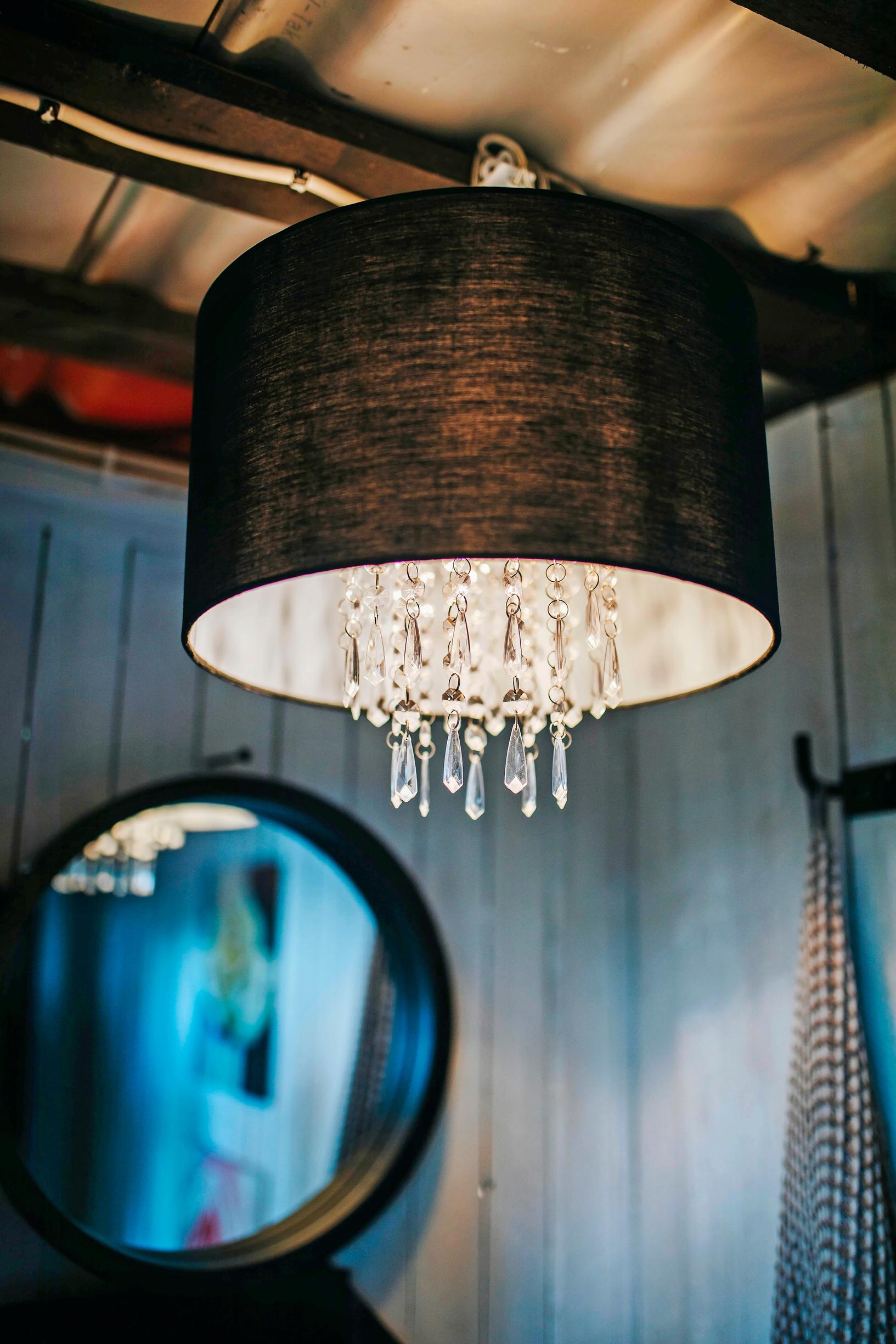 A decorative ceiling lamp