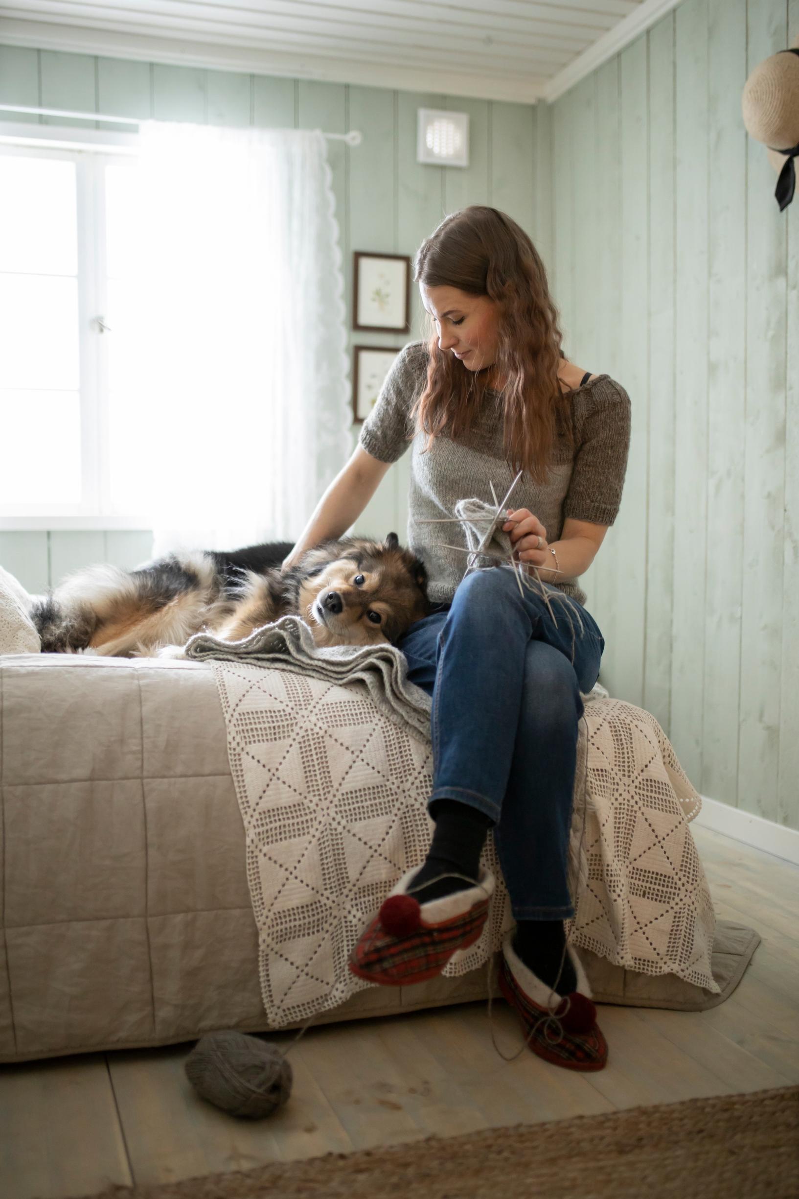 Katri Haapanen and Tytti the dog