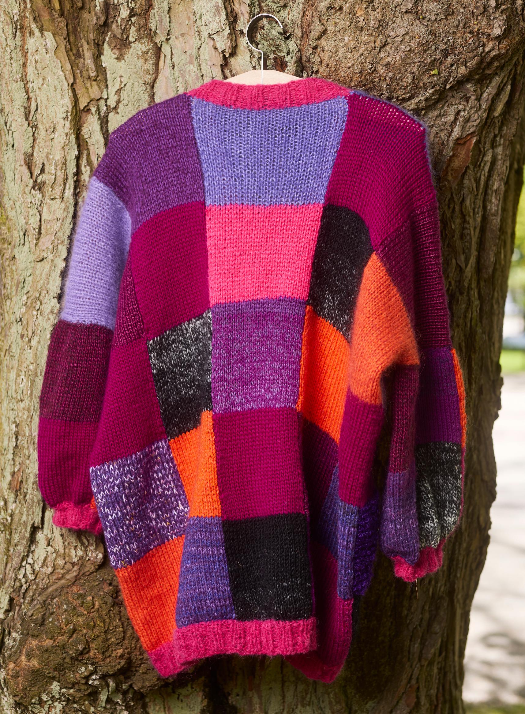 L ダンケシェーン PATCHWORK KNIT CARDIGAN L ダンケシェーン PATCHWORK KNIT CARDIGAN