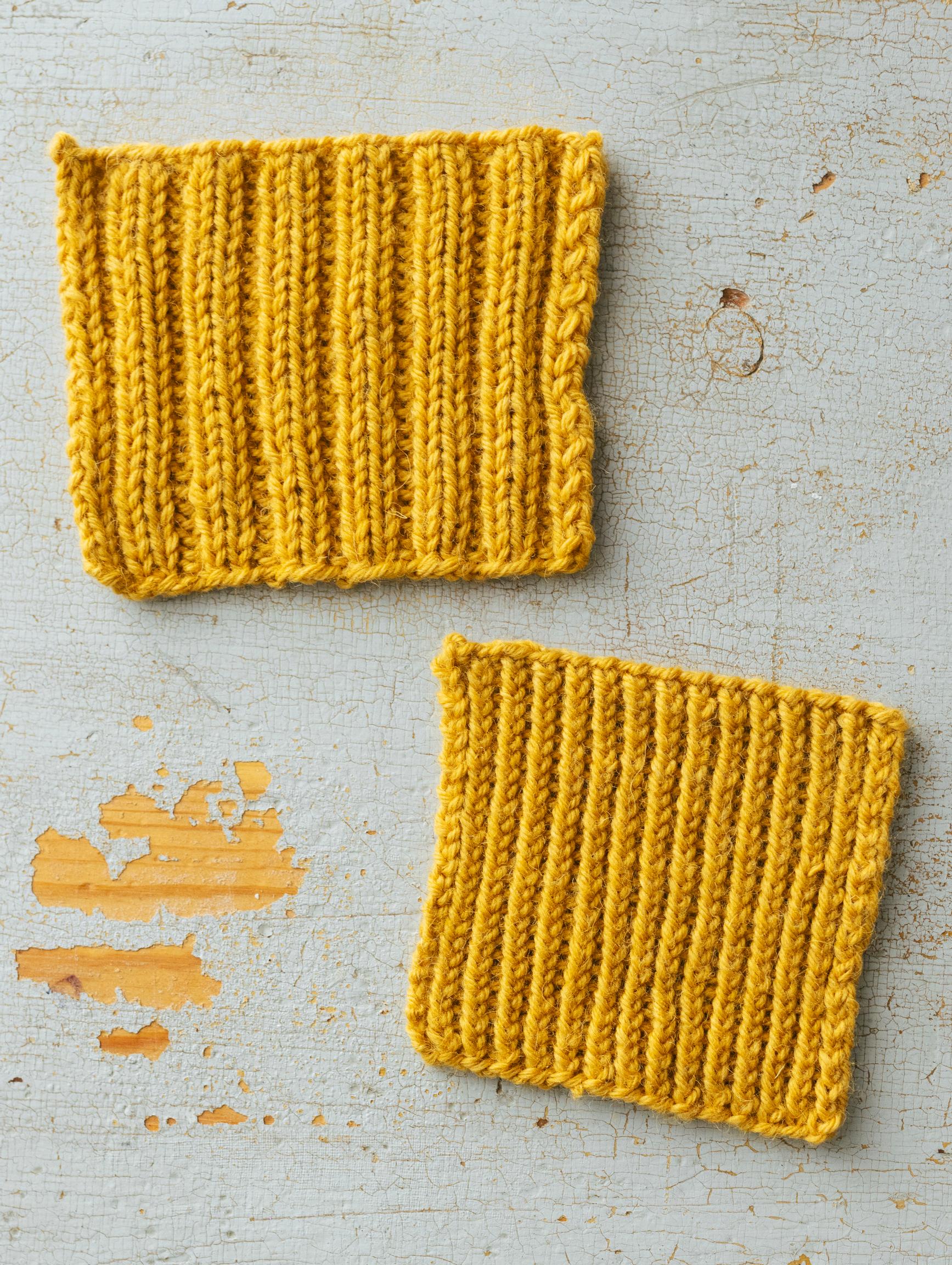 How to knit ribbing: k2, p2 ribbing and twisted ribbing