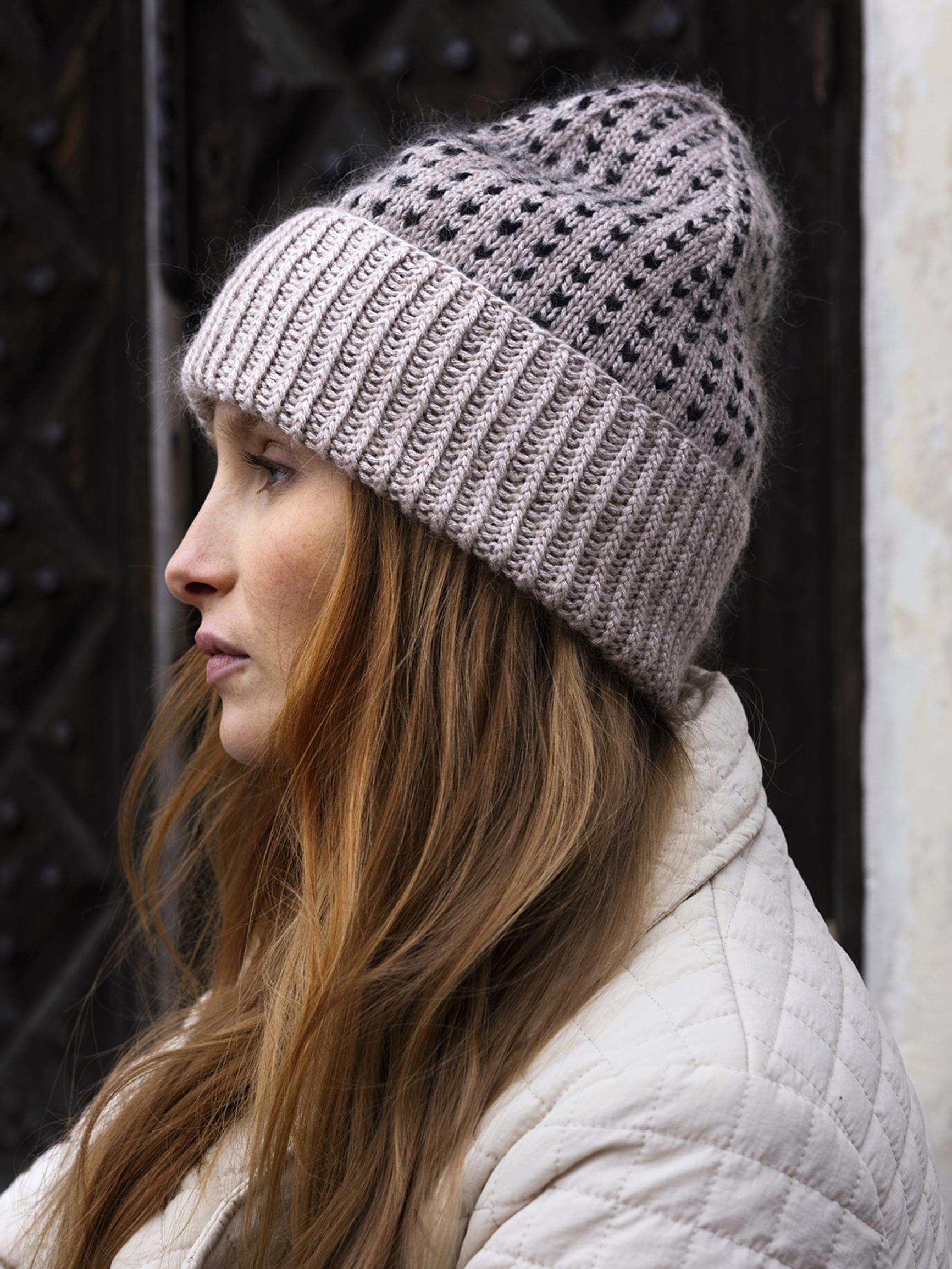 Knit enchanting minimalism into this easy colorwork hat