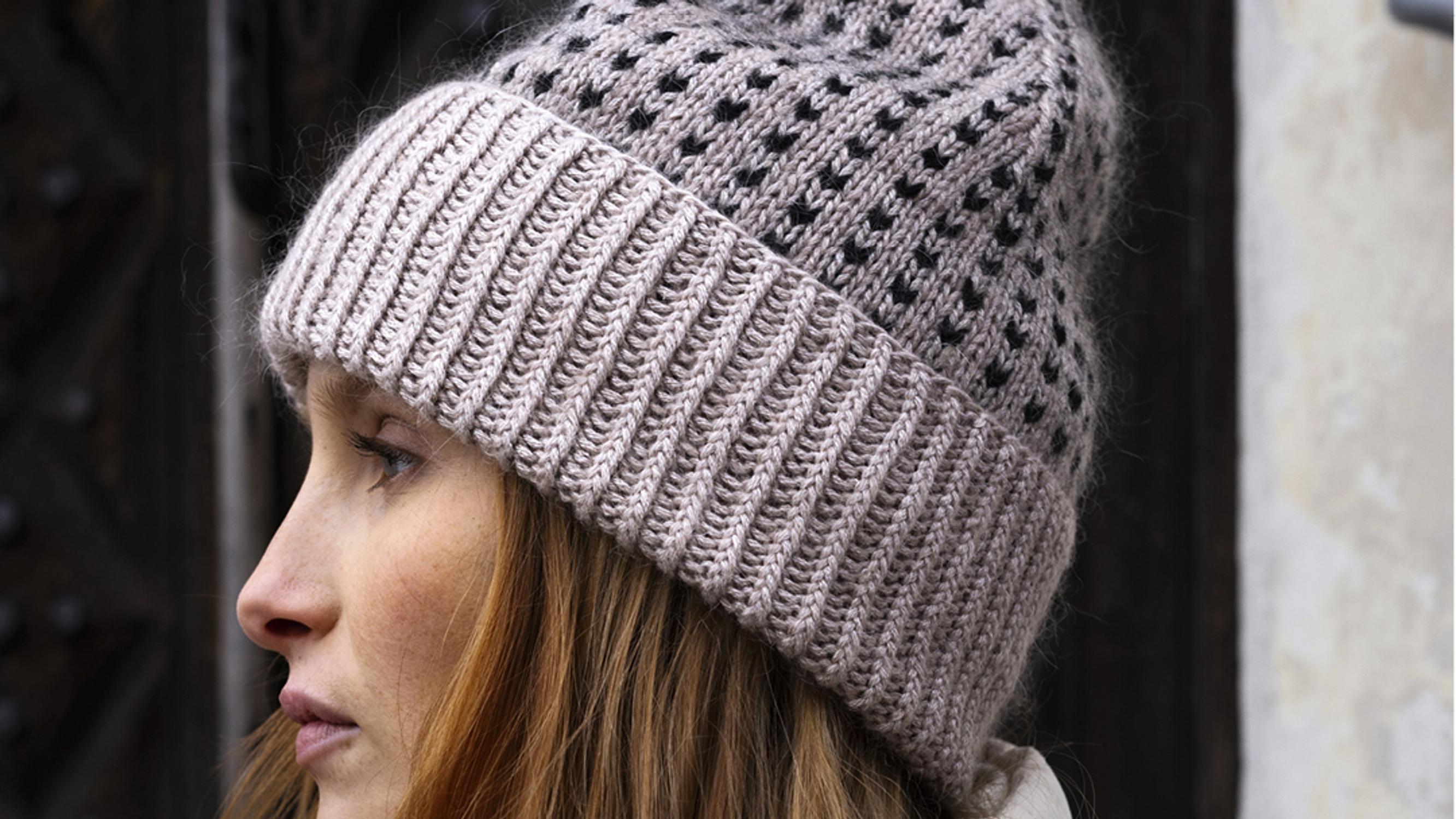 Knit enchanting minimalism into this easy colorwork hat