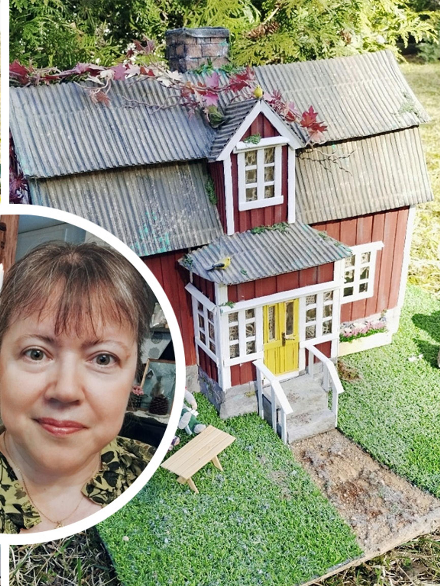 Johanna makes dream houses from trash: “I made the wall plaster from semolina and glue”