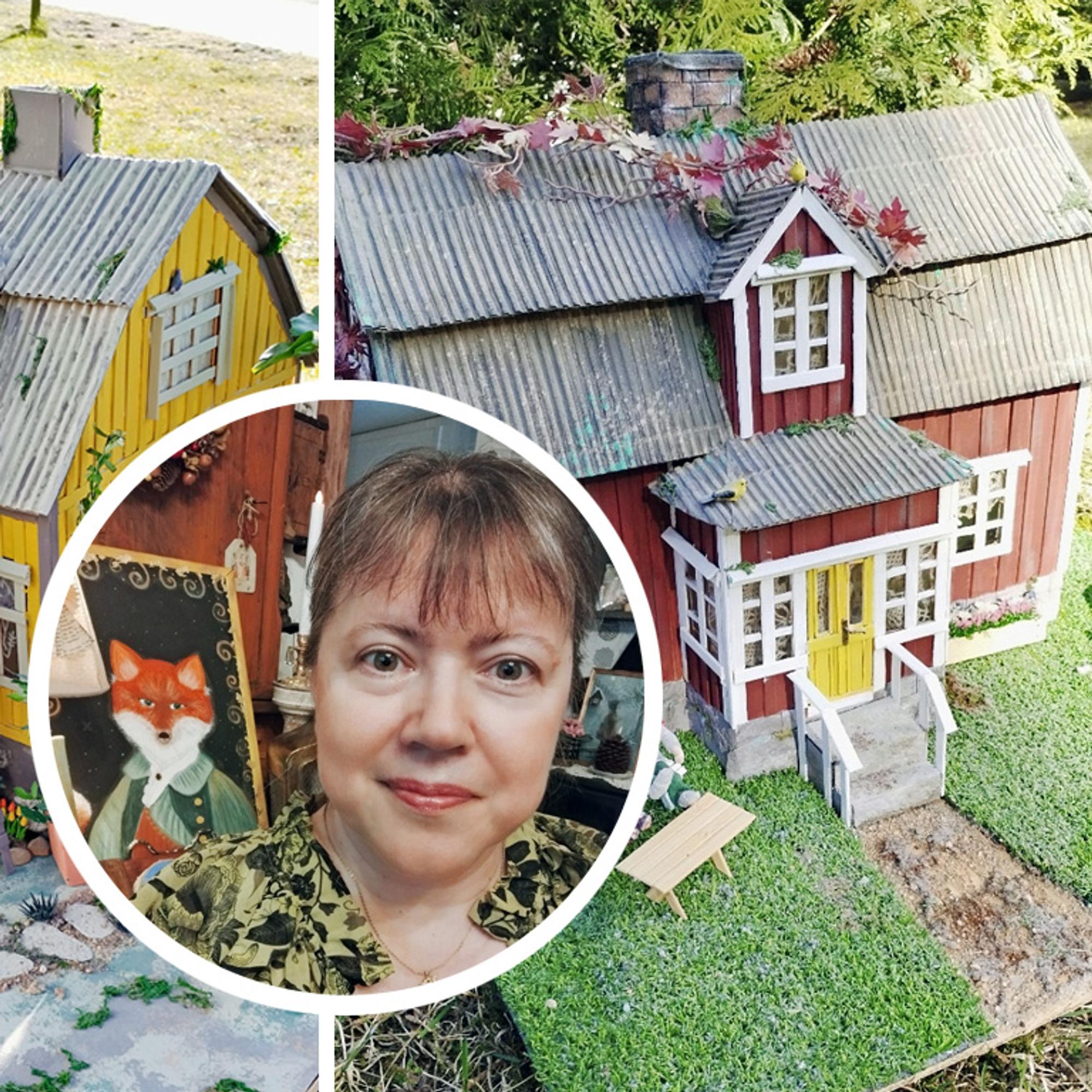 Johanna makes dream houses from trash: “I made the wall plaster from semolina and glue”